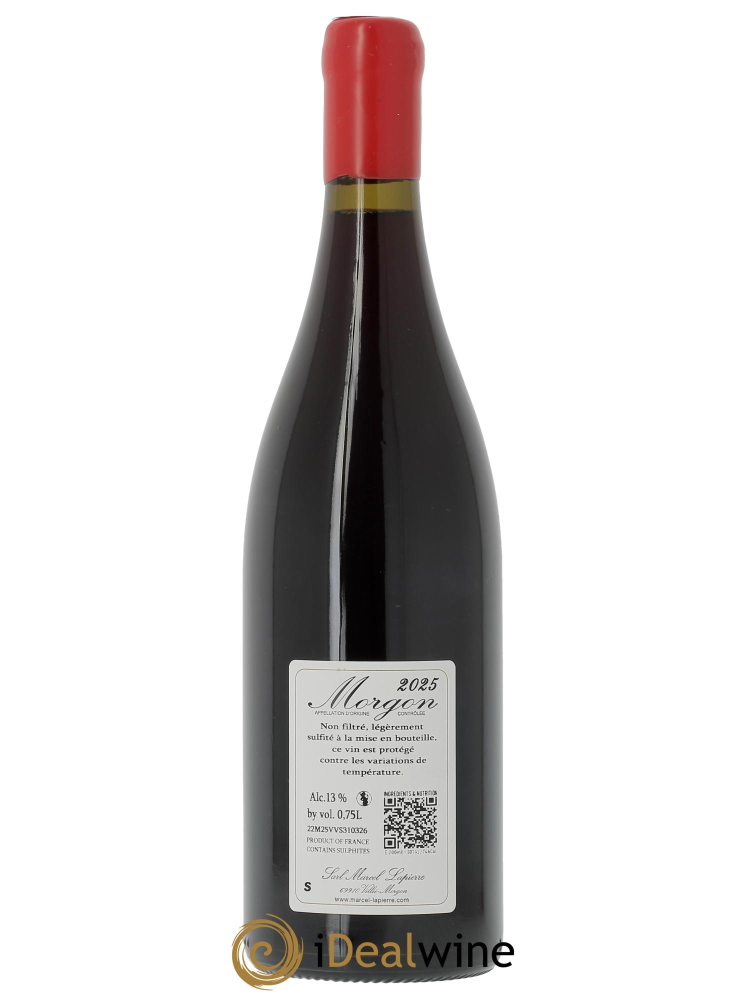 Morgon Marcel Lapierre (Domaine)  2025 - Lot de 1 bouteille - 1