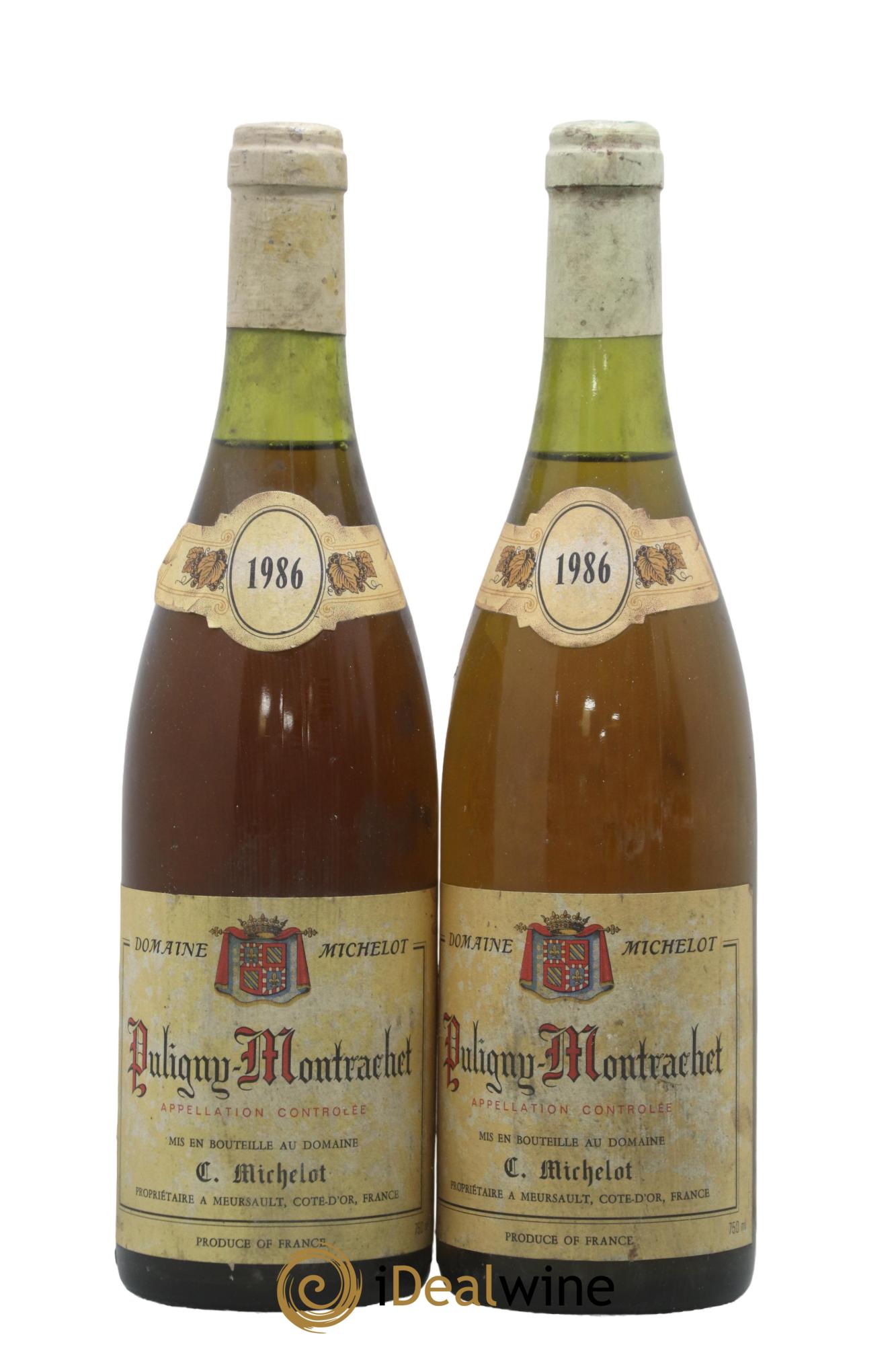 Puligny-Montrachet Domaine Michelot 1986 - Posten von 2 Flaschen - 0