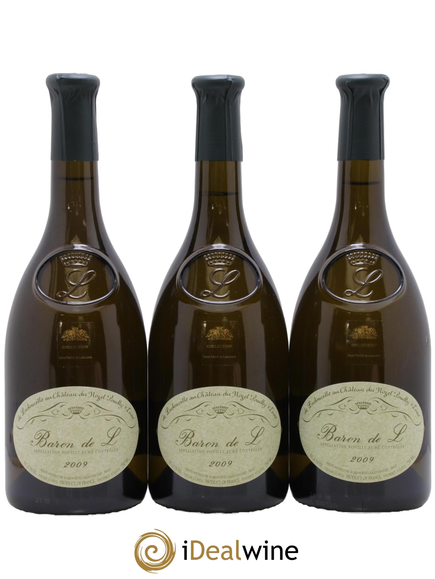 Pouilly-Fumé Baron de L Patrick de Ladoucette 2009 - Lot de 6 bouteilles - 2