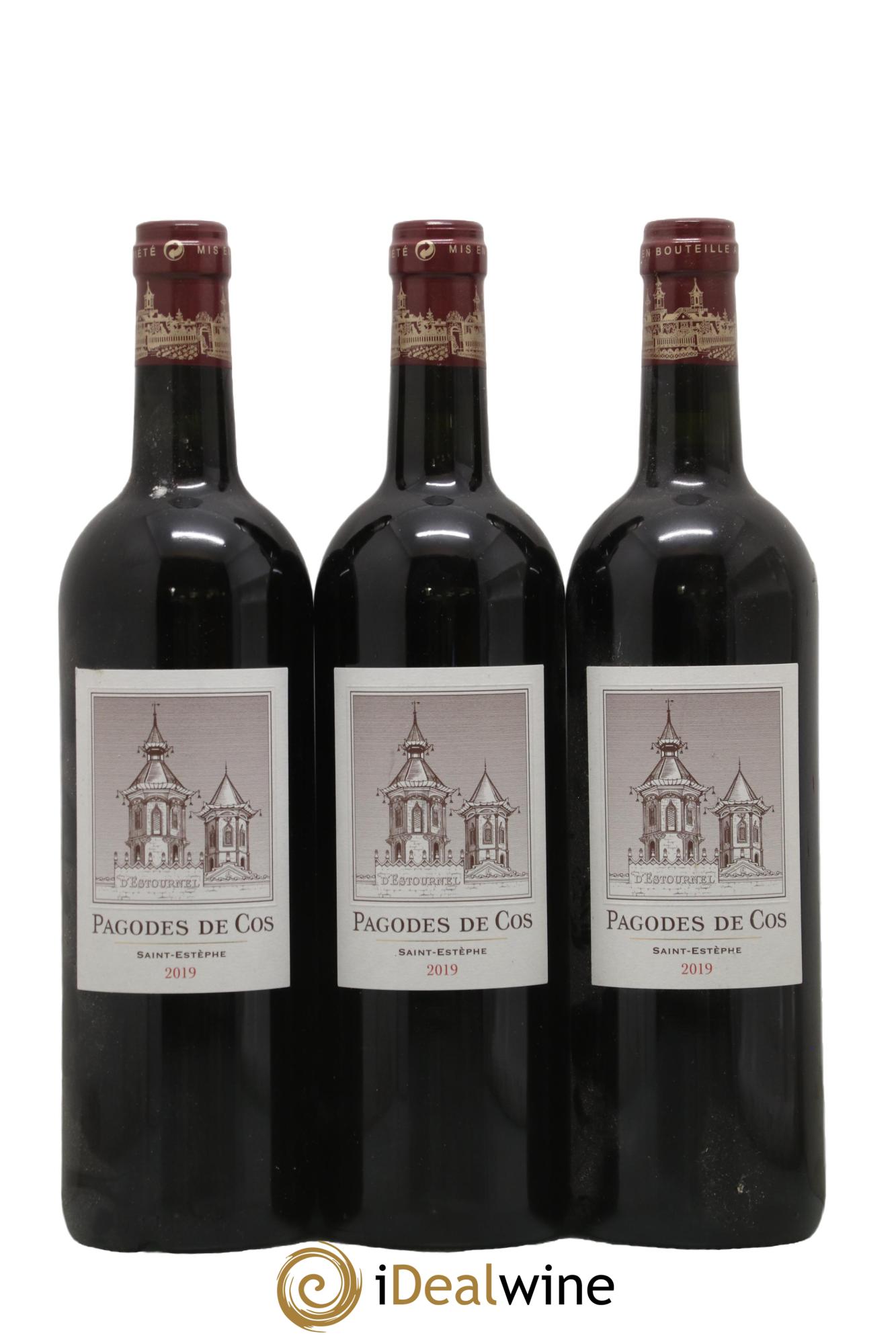 Les Pagodes de Cos Second Vin 2019 - Lot of 3 bottles - 0