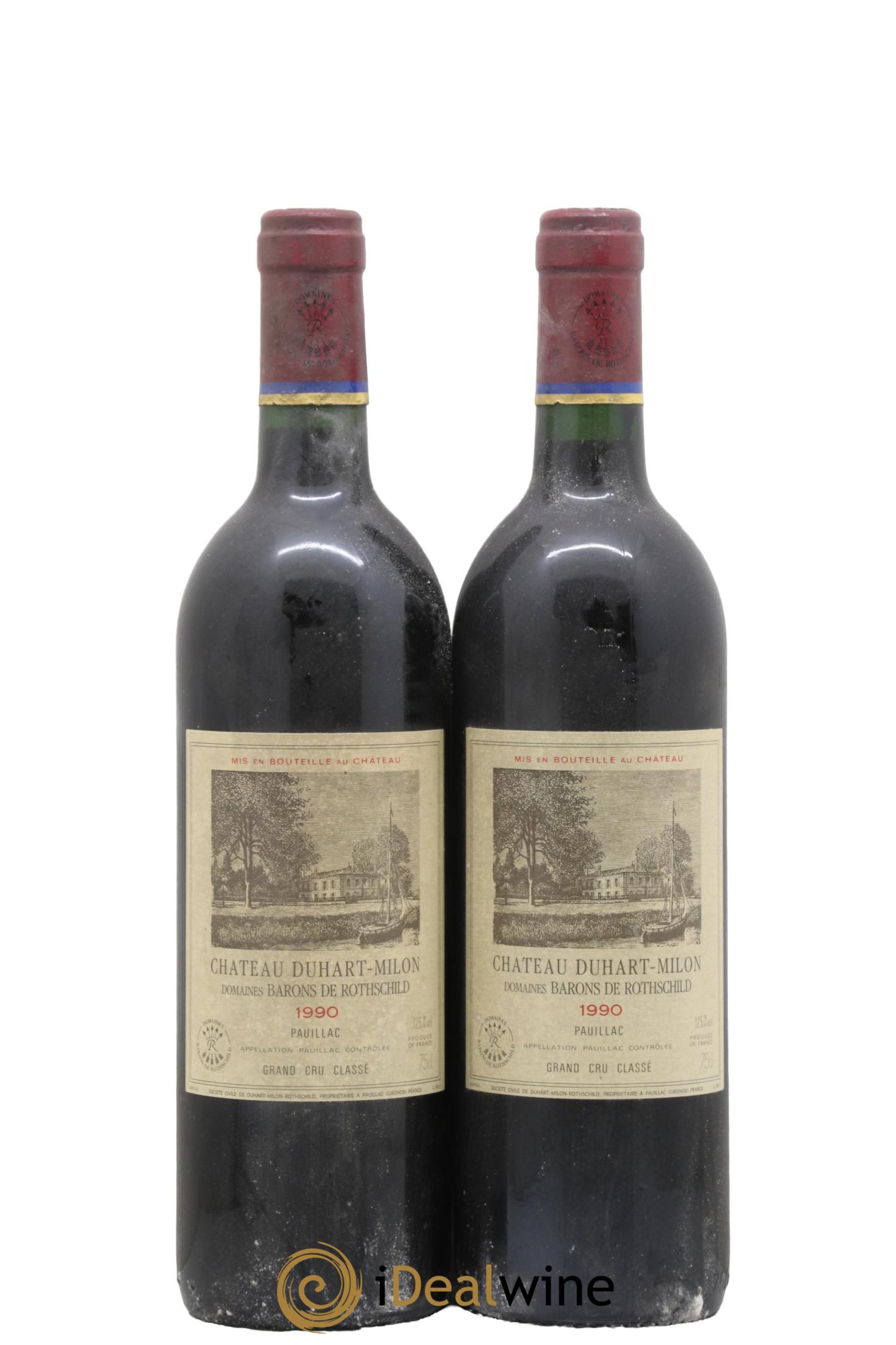 Château Duhart-Milon 4ème Grand Cru Classé 1990 - Lot de 2 bouteilles - 0
