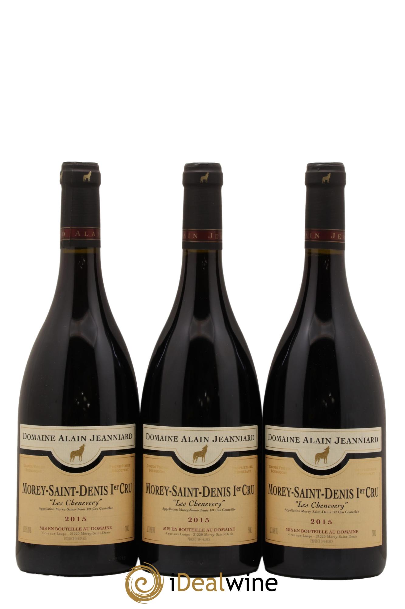 Morey-Saint-Denis 1er Cru Les Chenevery Domaine Alain Jeanniard 2015 - Lot de 3 bouteilles - 0