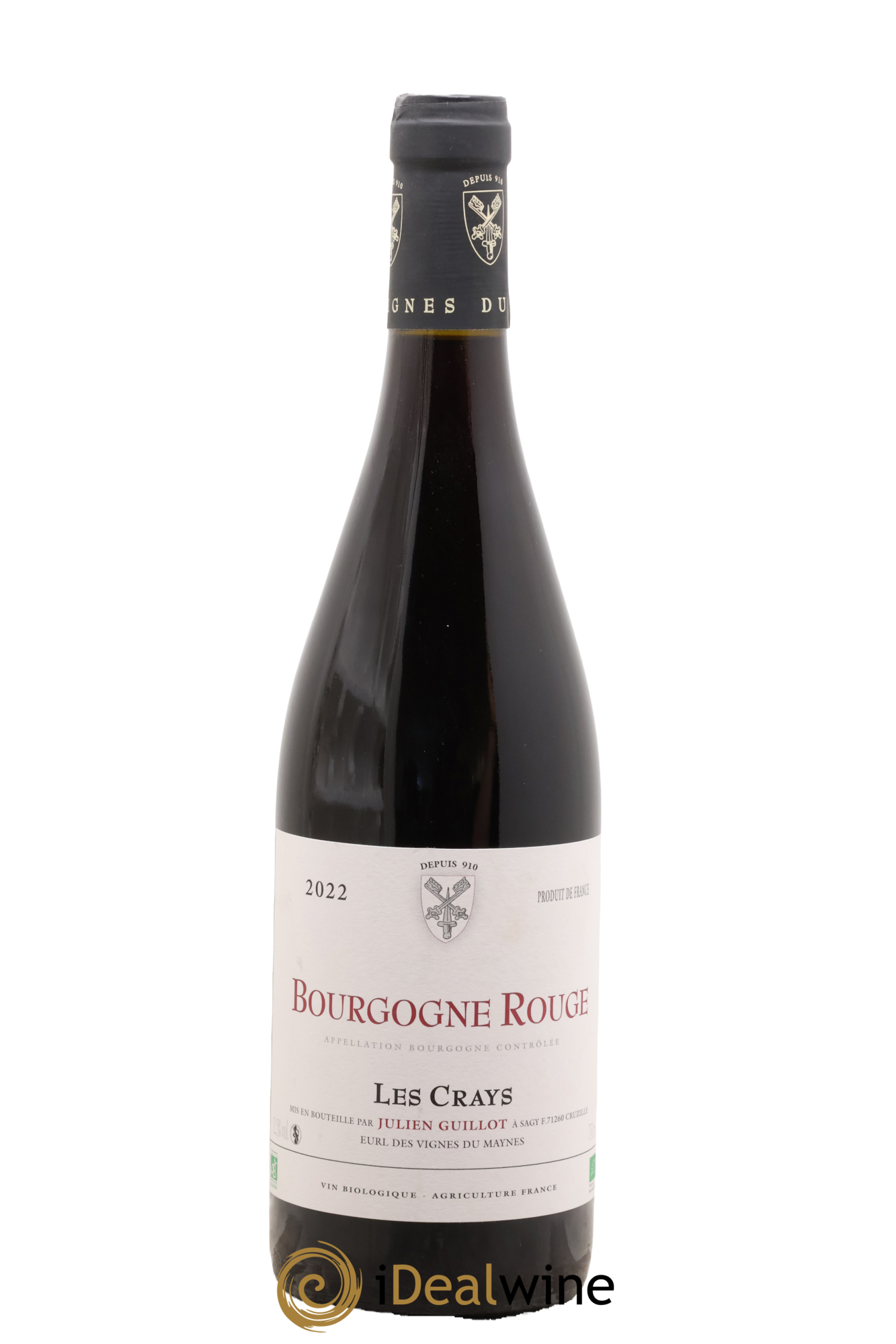 Bourgogne Les Crays Julien Guillot 2022 - Lot de 1 bouteille - 0