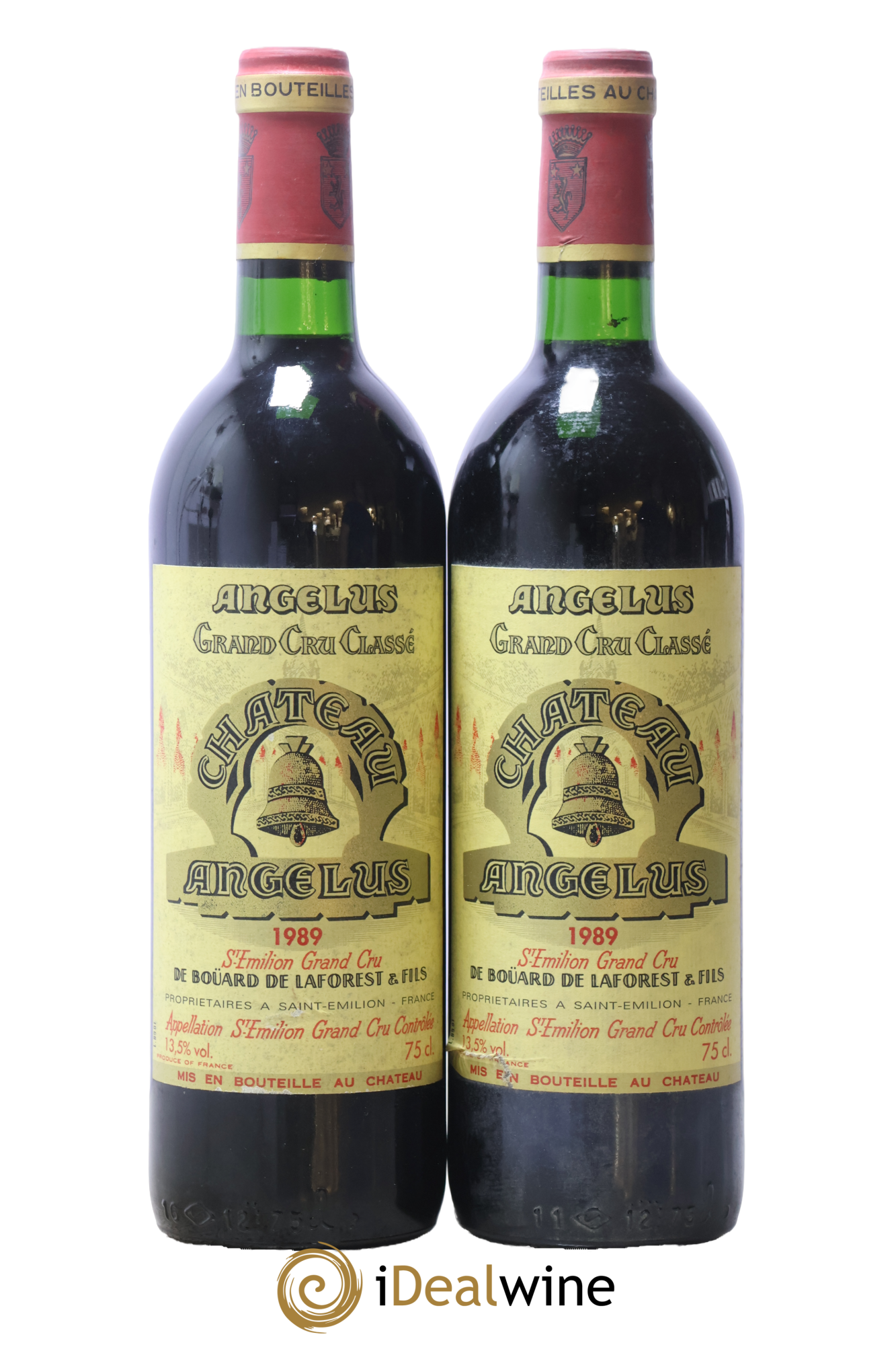 Château Angélus 1er Grand Cru Classé A 1989 - Lot of 2 bottles - 0