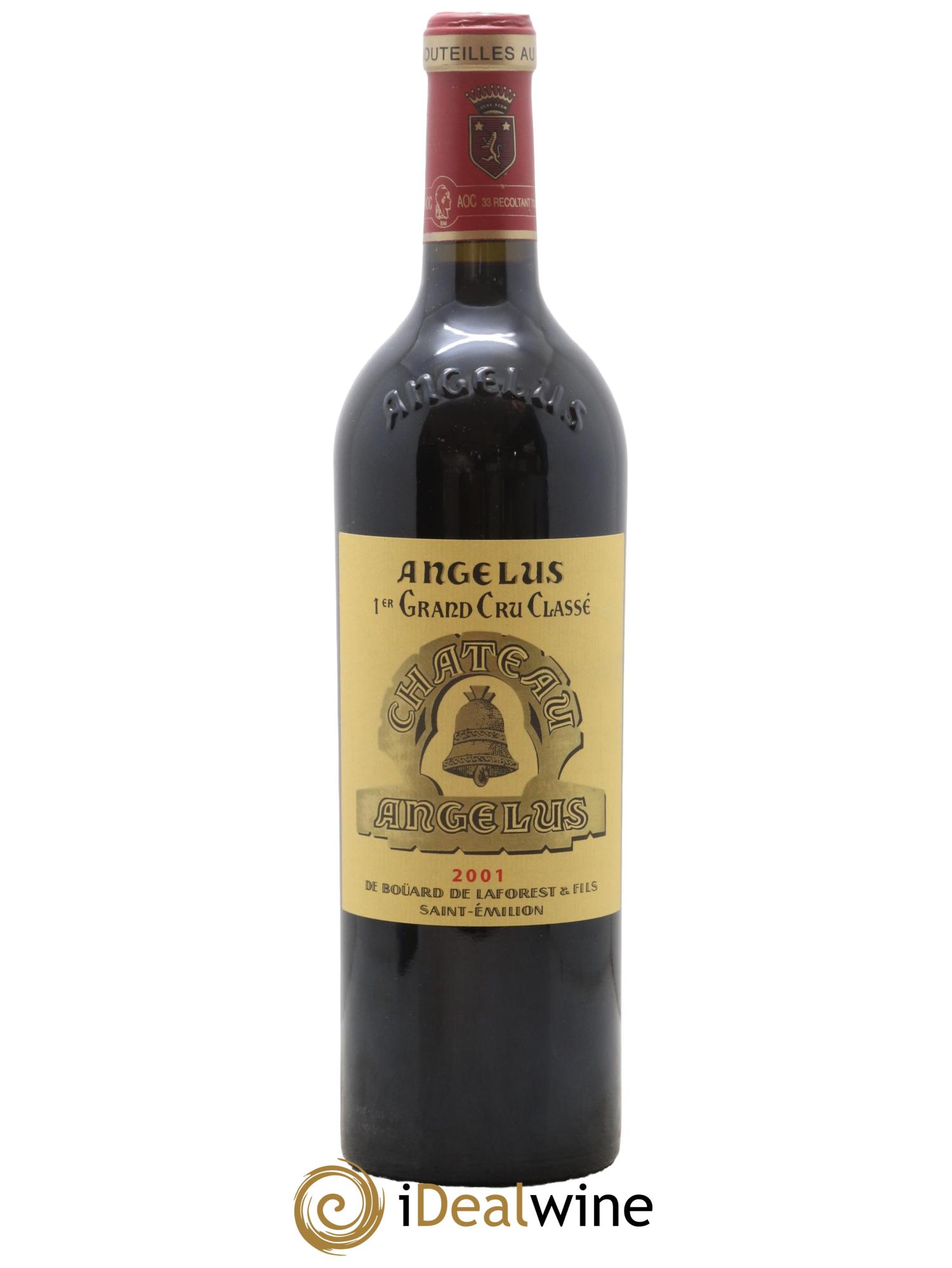 Château Angélus 1er Grand Cru Classé A 2001 - Lot de 1 bouteille - 0