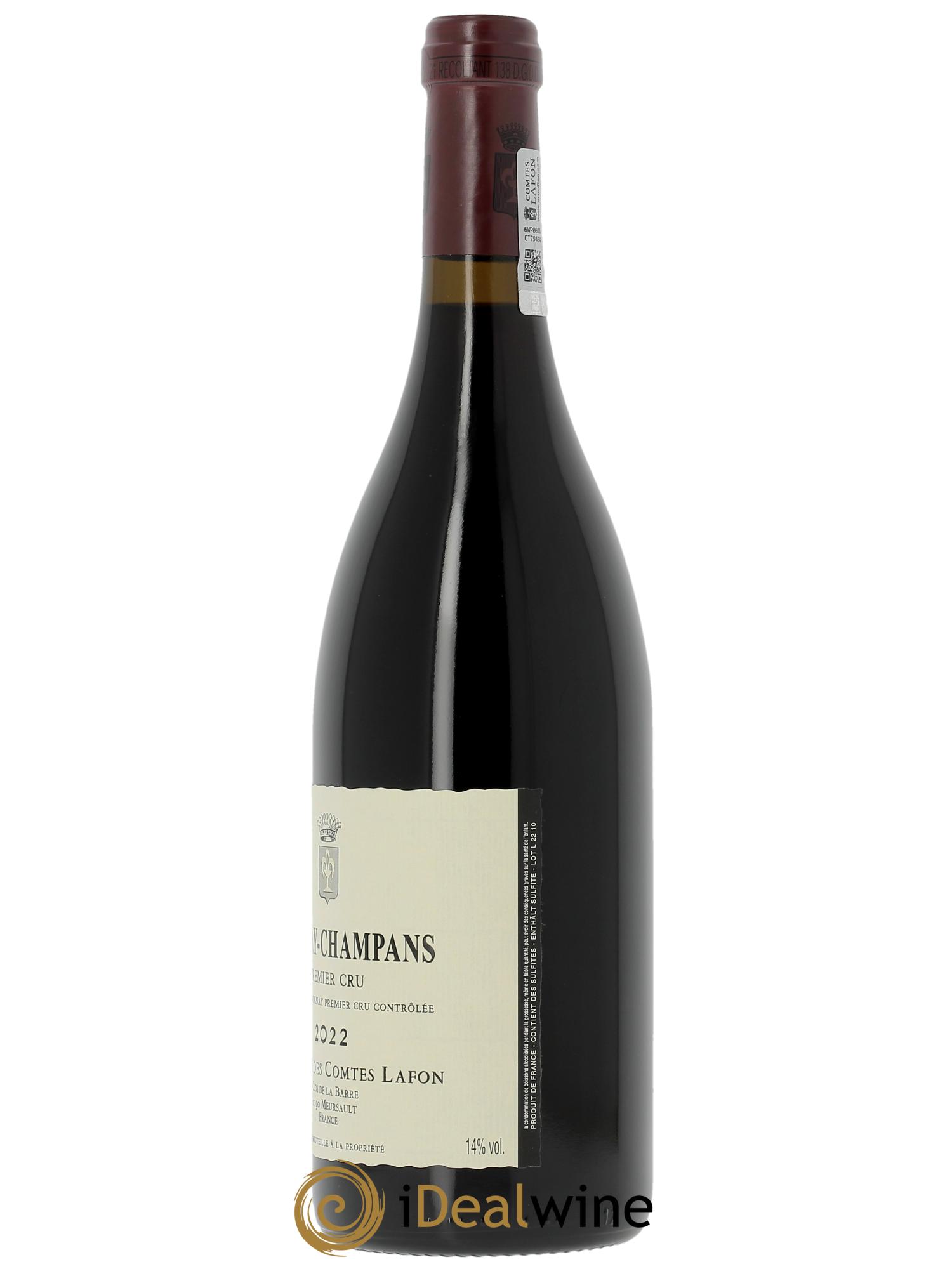 Volnay 1er Cru Champans Comtes Lafon (Domaine des) 2022 - Lotto di 1 bottiglia - 1