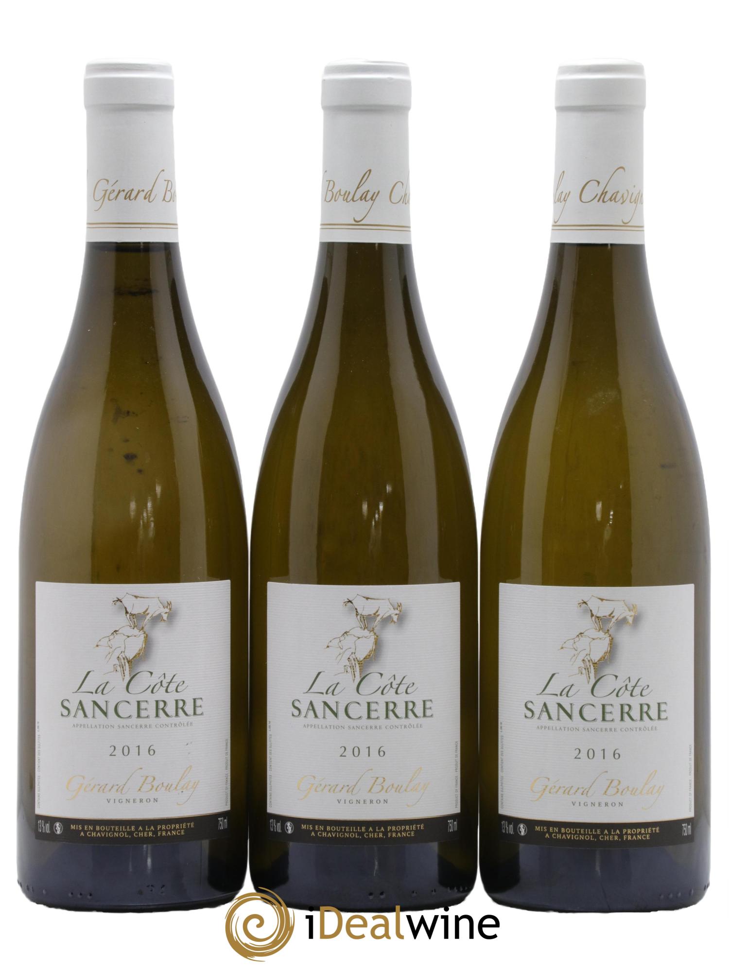 Sancerre La Côte Gérard Boulay 2016 - Lot de 3 bouteilles - 0