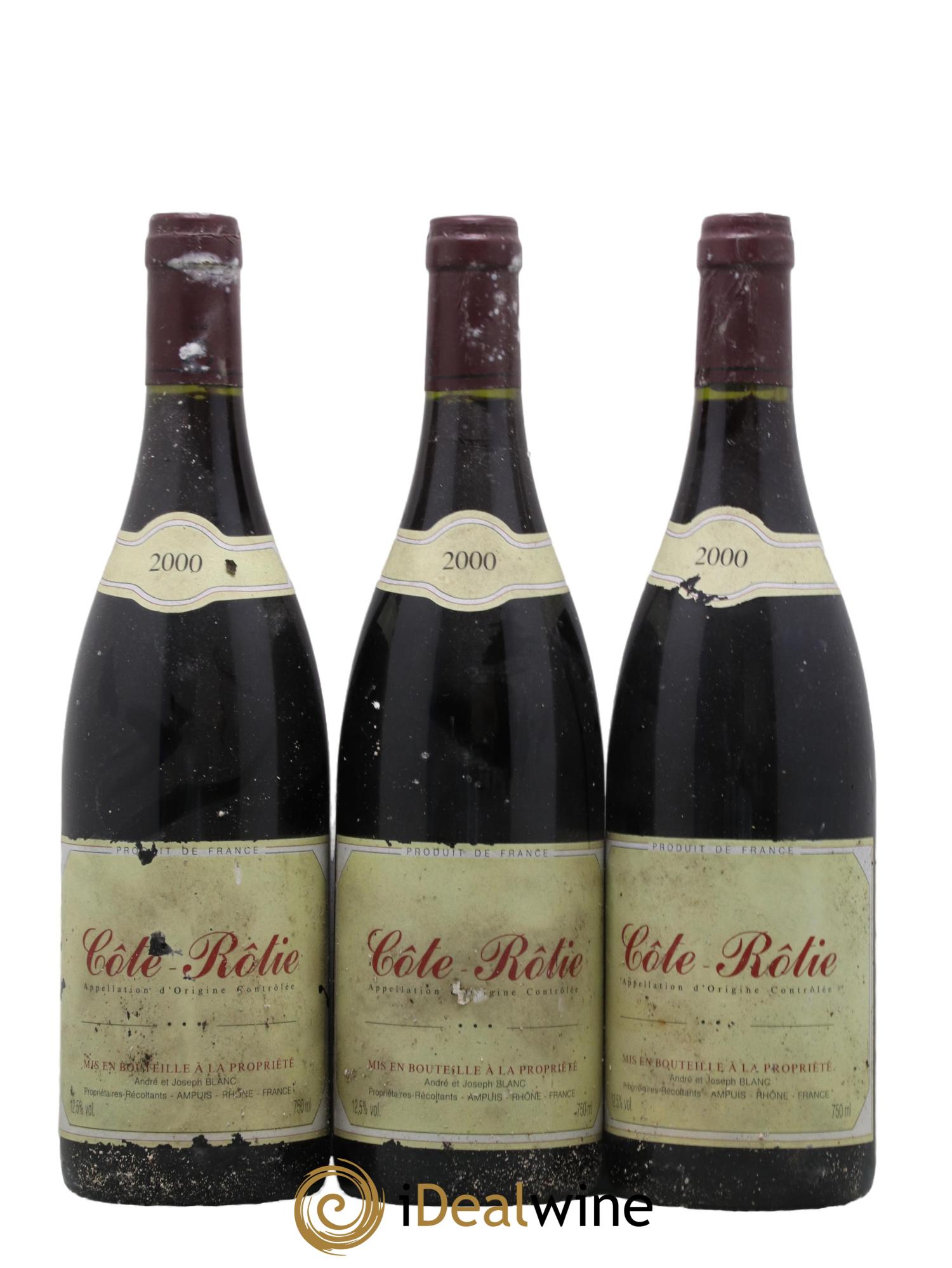 Côte-Rôtie Domaine Joseph Blanc 2000 - Lot de 3 bouteilles - 0