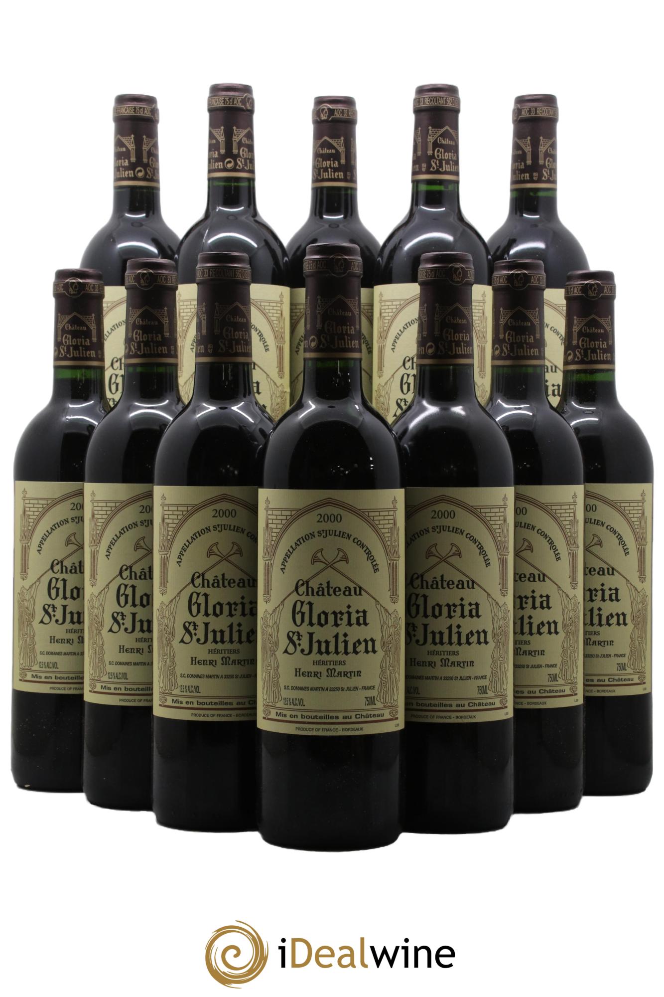 Château Gloria 2000 - Lot of 12 bottles - 0
