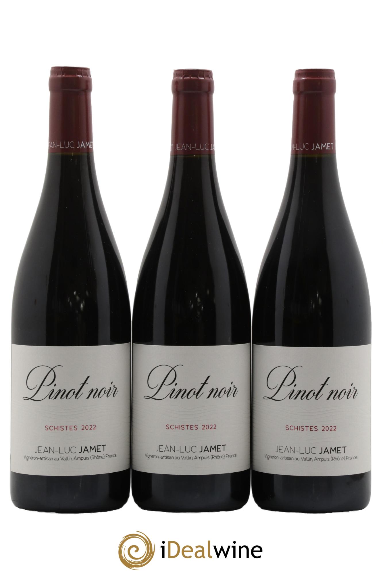 Collines Rhodaniennes Pinot Noir Schistes Jean-Luc Jamet 2022 - Lot de 3 bouteilles - 0