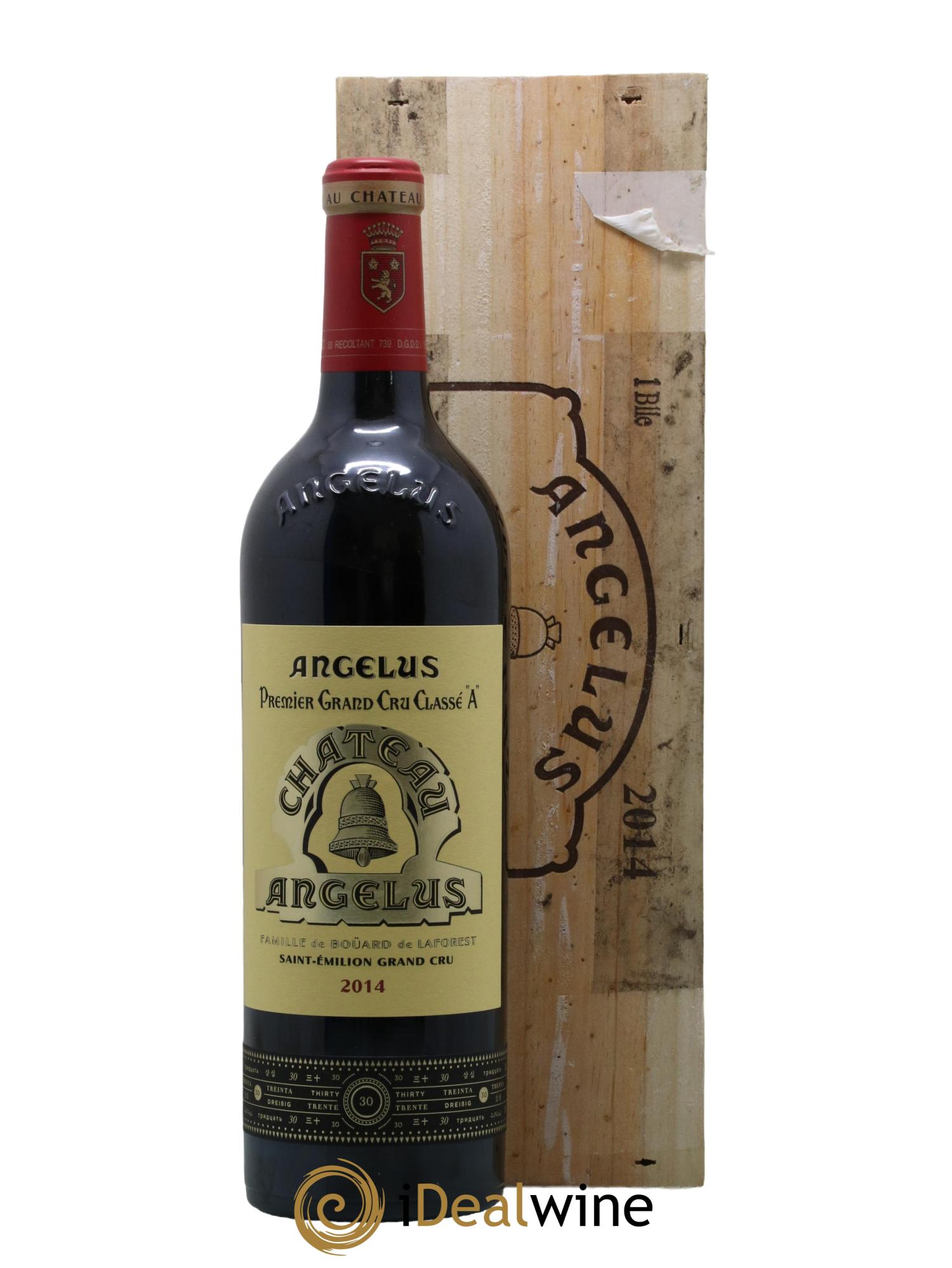 Château Angélus 1er Grand Cru Classé A 2014 - Lot de 1 bouteille - 0
