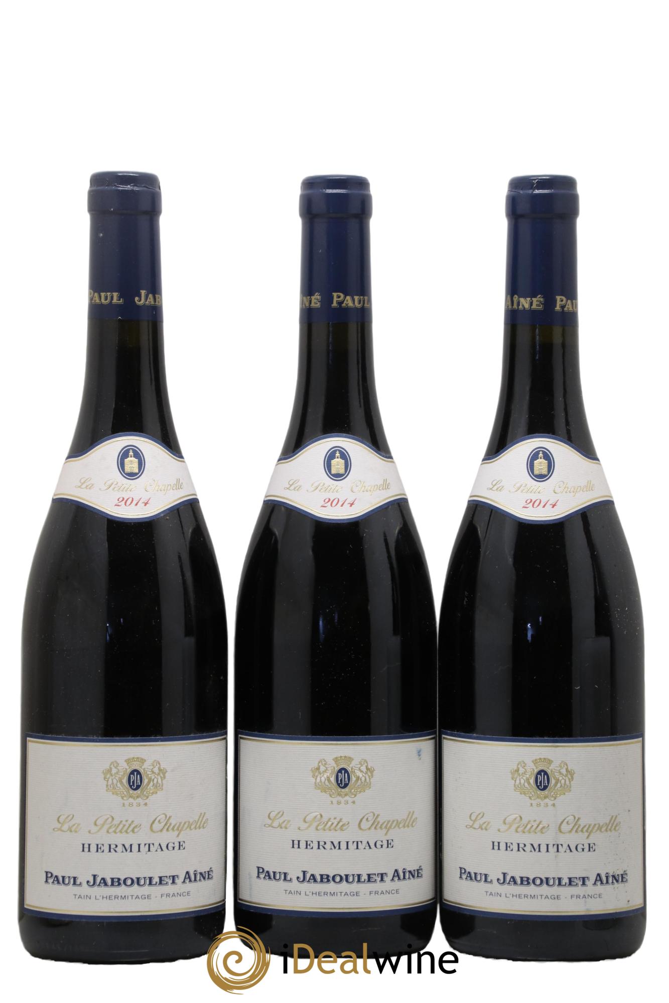 Hermitage La Petite Chapelle Paul Jaboulet Ainé 2014 - Lot of 3 bottles - 0