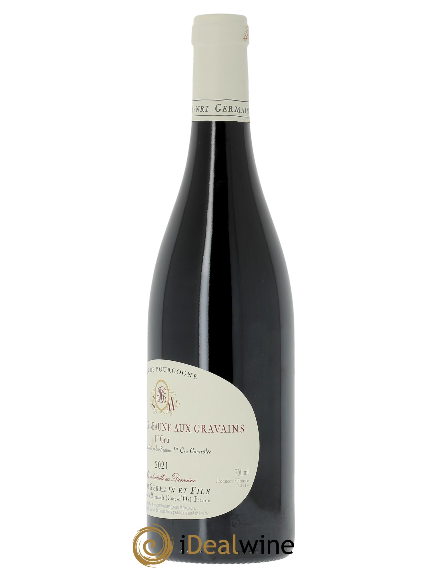 Savigny-lès-Beaune 1er Cru Aux Gravains Henri Germain 2021 - Lot de 1 bouteille - 1