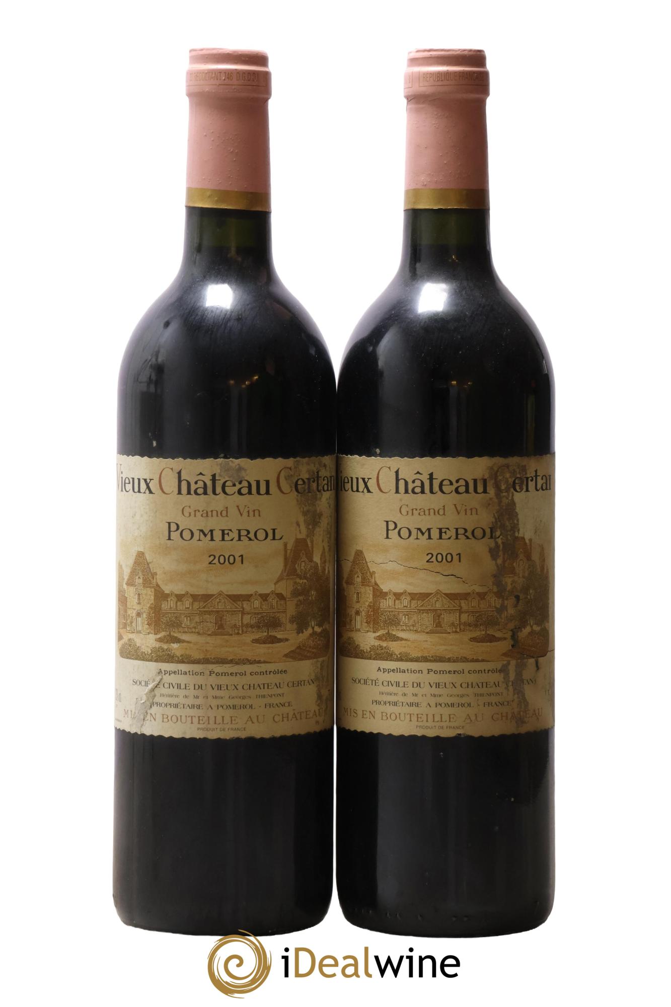 Vieux Château Certan 2001 - Lot de 2 bouteilles - 0