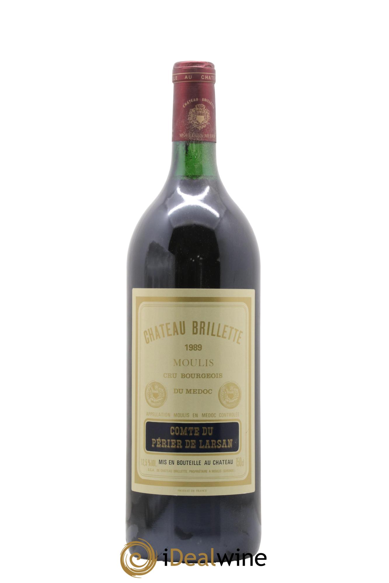 Château Brillette Cru Bourgeois 1989 - Lot de 1 magnum - 0