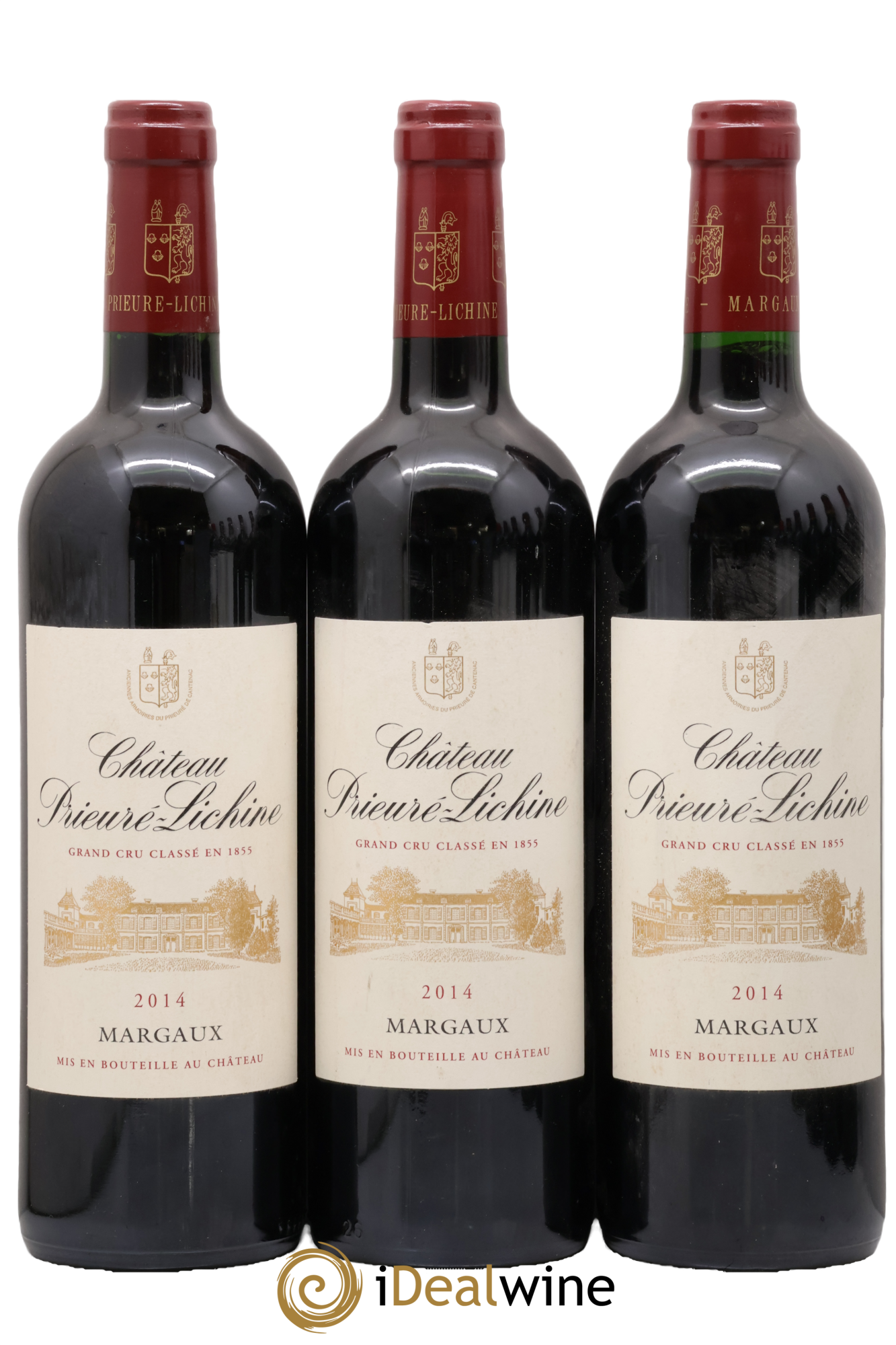 Château Prieuré Lichine 4ème Grand Cru Classé 2014 - Lotto di 3 bottiglie - 0