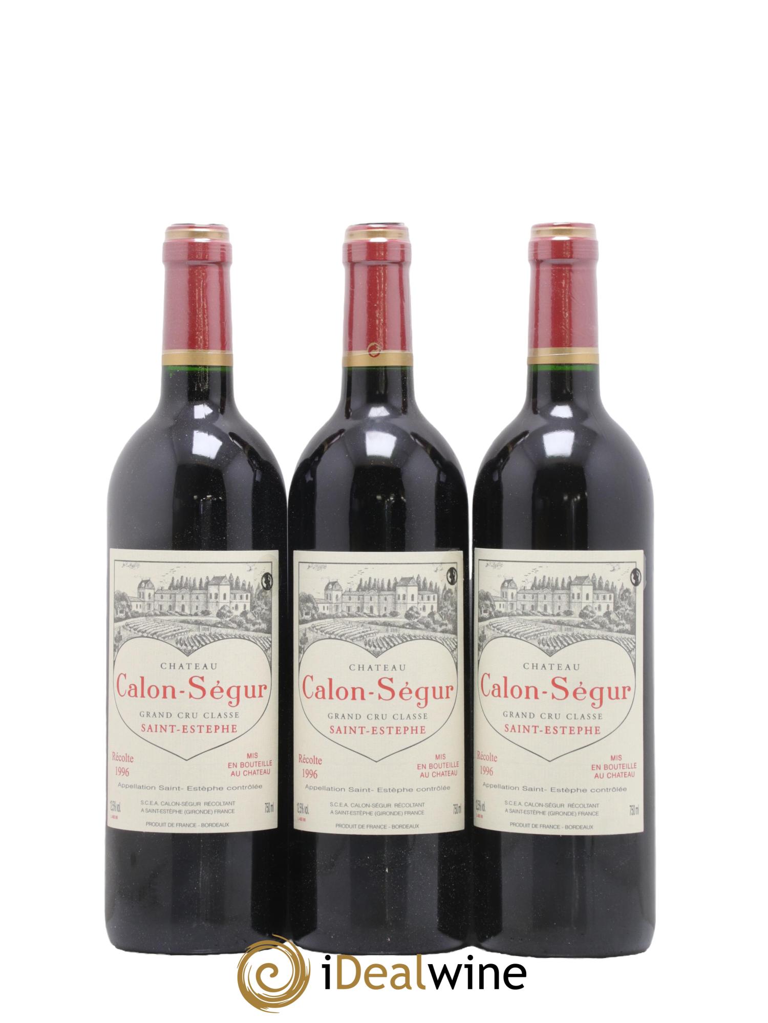 Château Calon Ségur 3ème Grand Cru Classé 1996 - Lotto di 12 bottiglie - 2