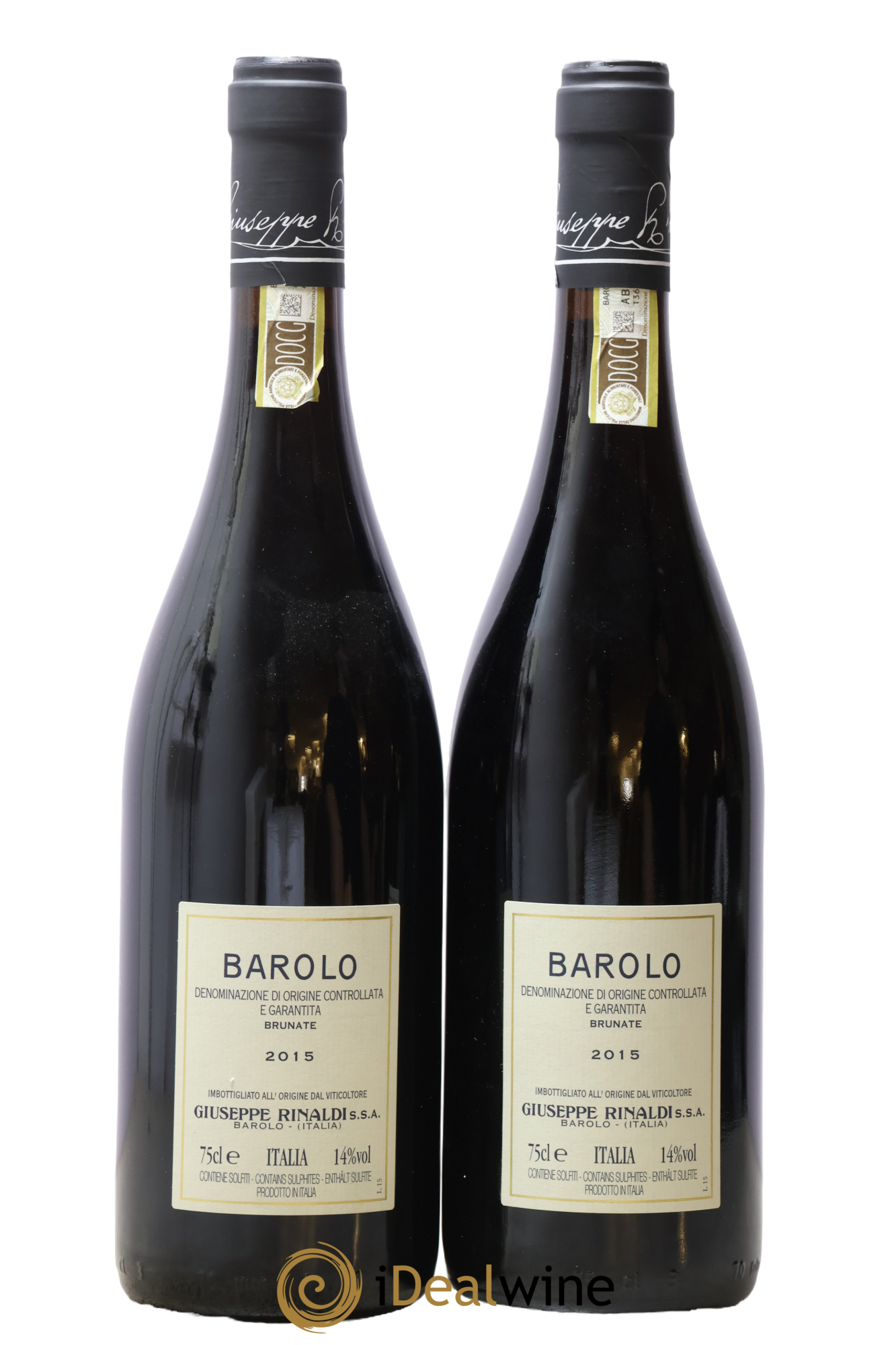 Barolo DOCG Brunate Giuseppe Rinaldi 2015 - Lot de 2 bouteilles - 1