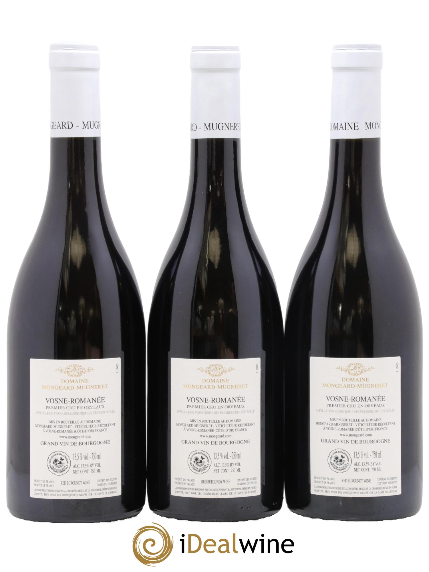 Vosne-Romanée 1er Cru En Orveaux Mongeard-Mugneret (Domaine) 2023 - Lot of 3 bottles - 1