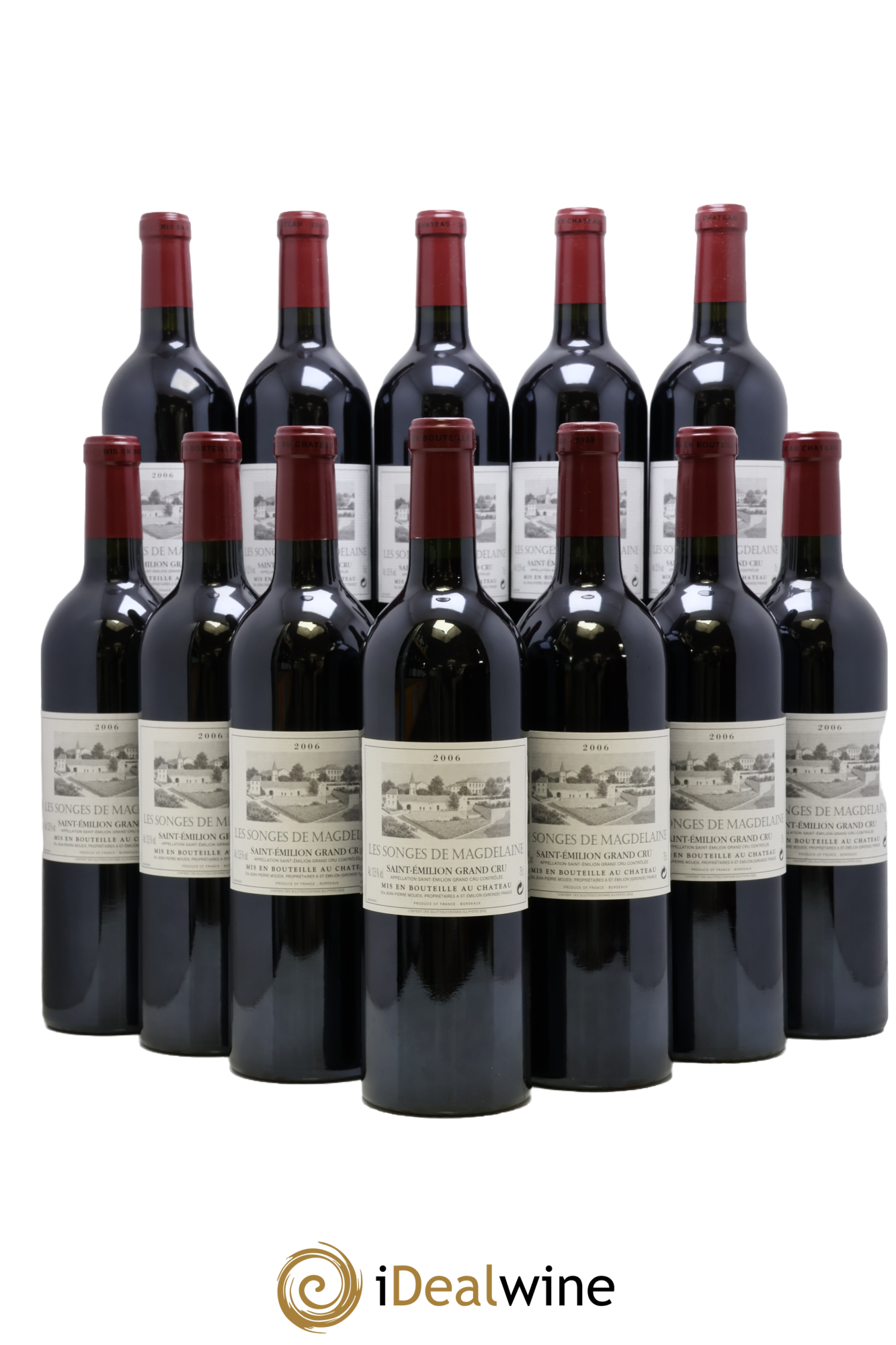 Les Songes de Magdelaine Second Vin 2006 - Lot de 12 bouteilles - 0