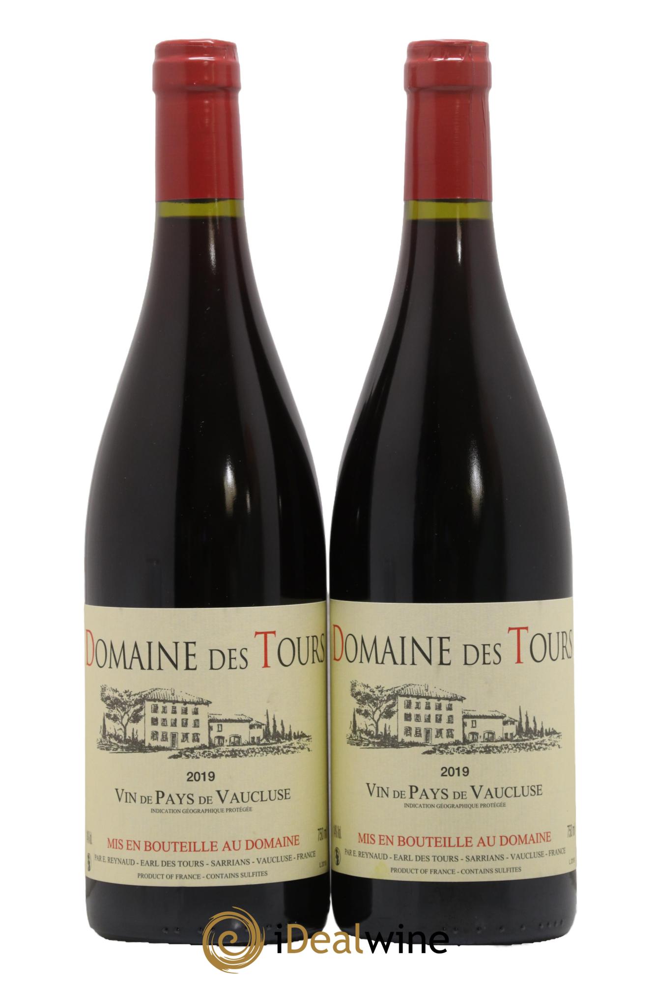 Vaucluse (Vin de Pays de Vaucluse) Domaine des Tours Emmanuel Reynaud 2019 - Lot de 2 bouteilles - 0