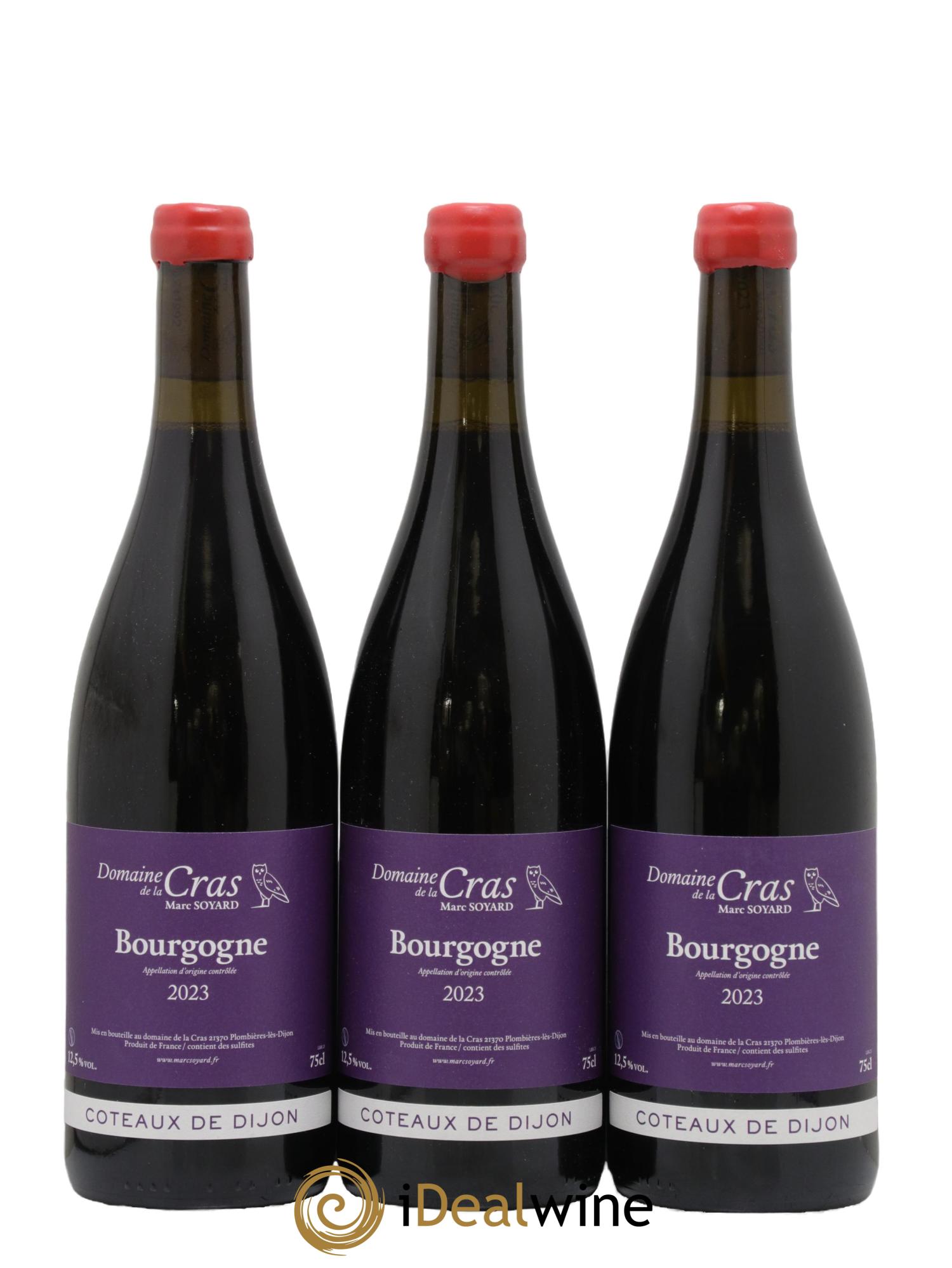 Bourgogne Domaine de la Cras - Marc Soyard 2023 - Lot de 3 bouteilles - 0
