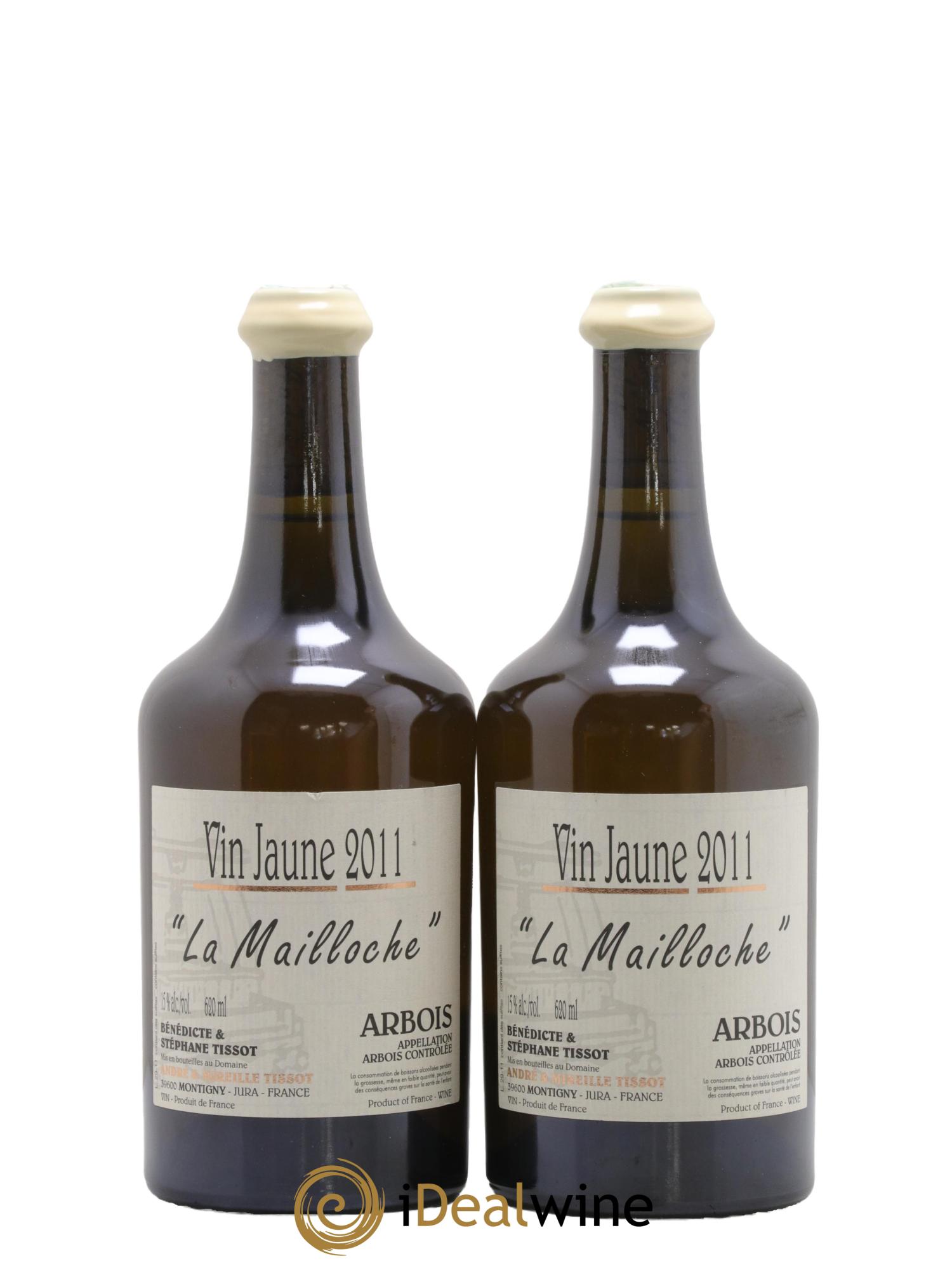 Arbois Vin Jaune La Mailloche Bénédicte et Stéphane Tissot 2011 - Lot de 2 clavelins - 0