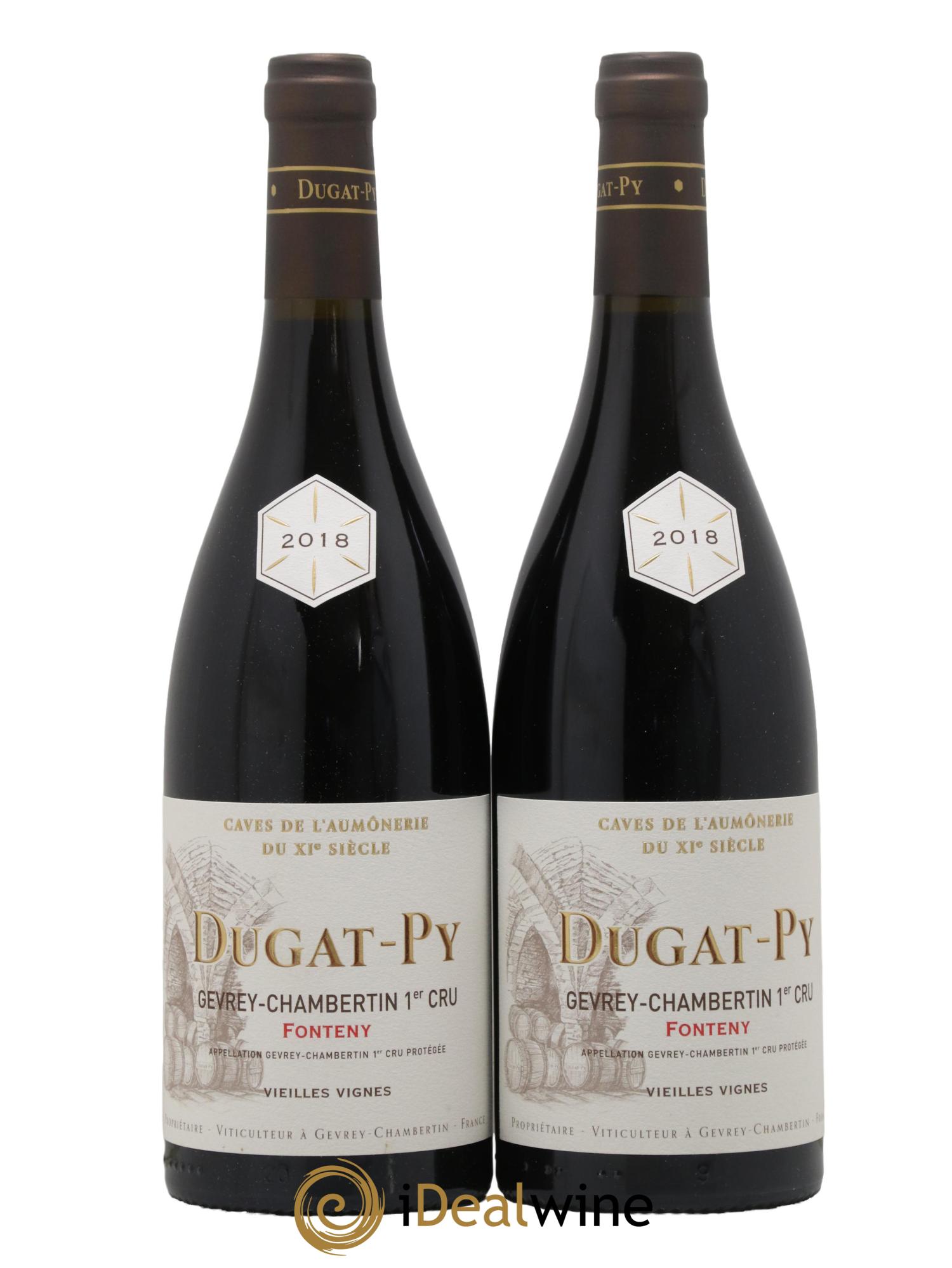Gevrey-Chambertin 1er Cru Fonteny Vieilles Vignes Dugat Py 2018 - Lot de 2 bouteilles - 0