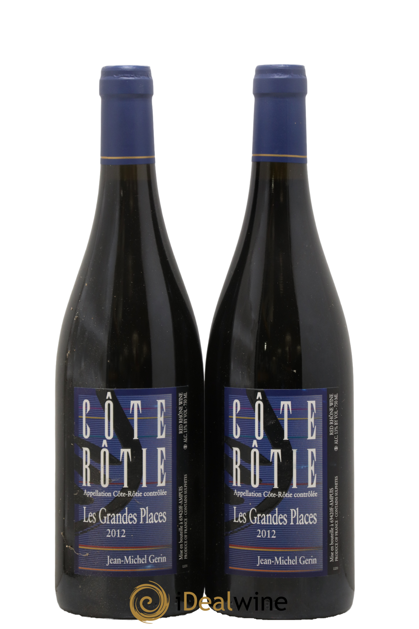 Côte-Rôtie Les Grandes Places Jean-Michel Gerin 2012 - Lot de 2 bouteilles - 0