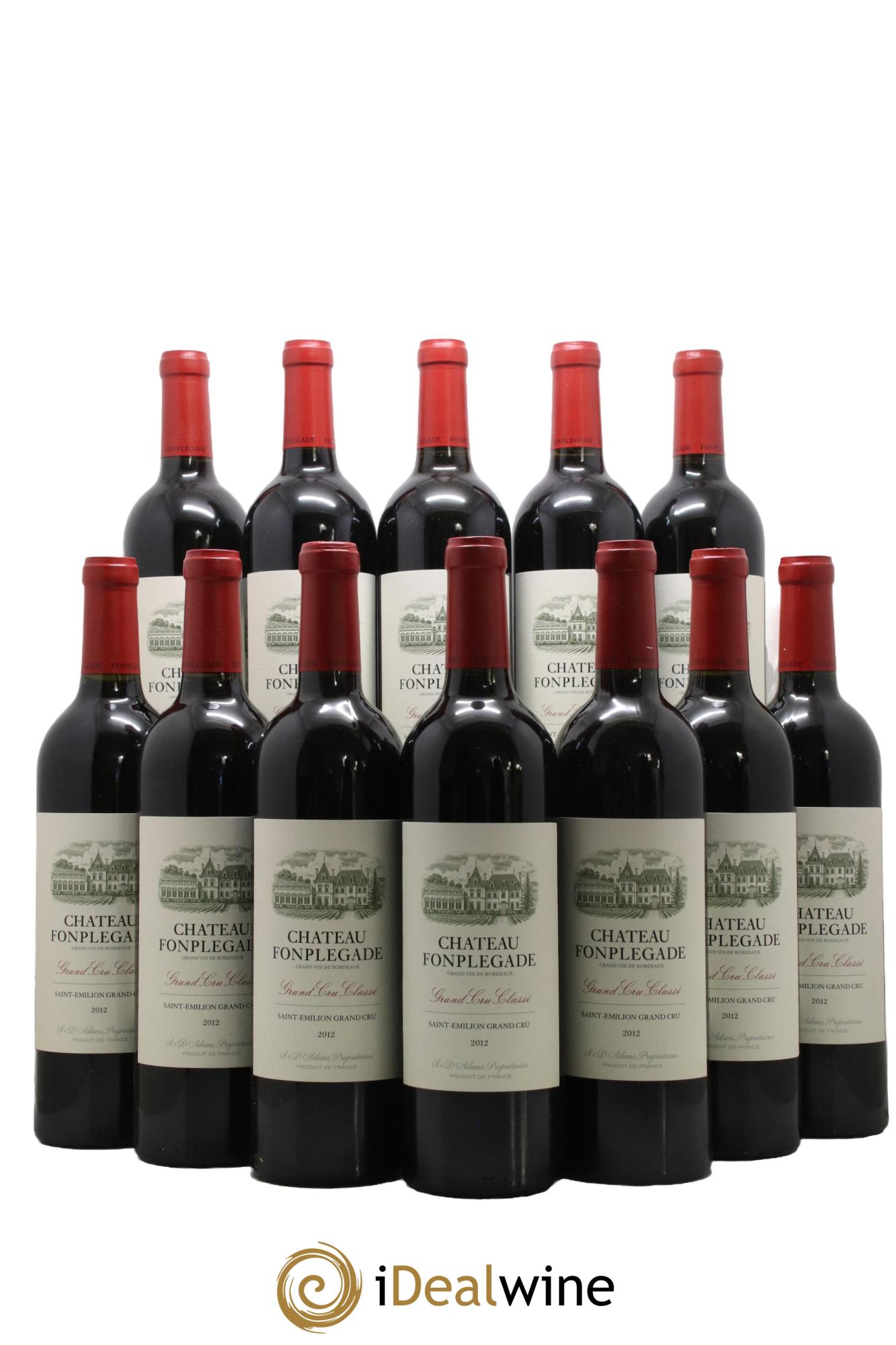 Château Fonplegade Grand Cru Classé 2012 - Lot de 12 bouteilles - 0