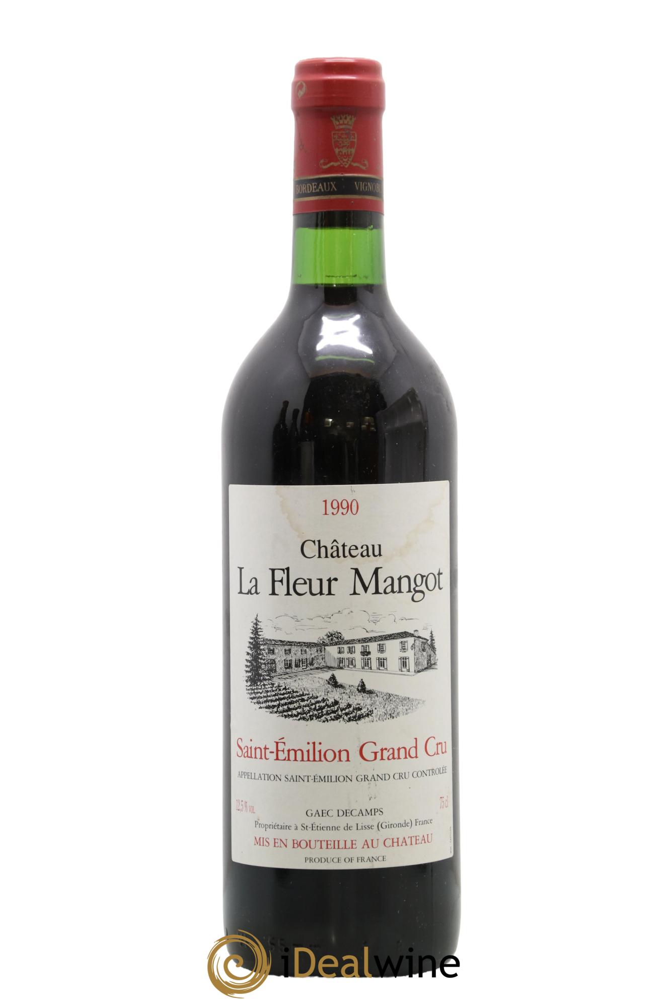 Saint-Émilion Grand Cru Château La Fleur Mangot 1990 - Lot of 1 bottle - 0