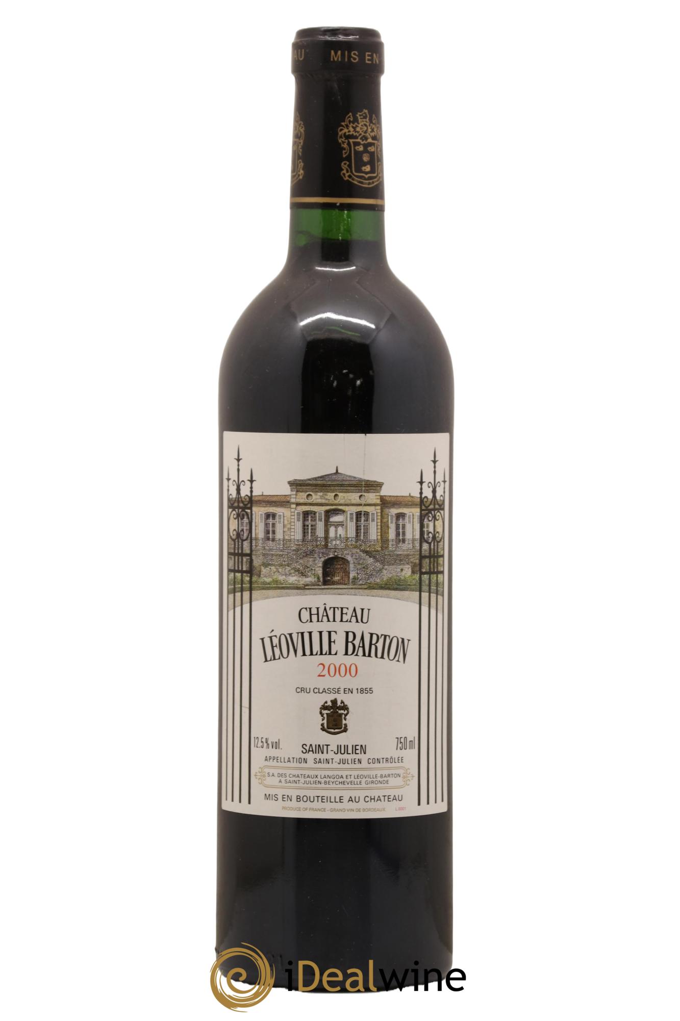 Château Léoville Barton 2ème Grand Cru Classé 2000 - Lot de 1 bouteille - 0