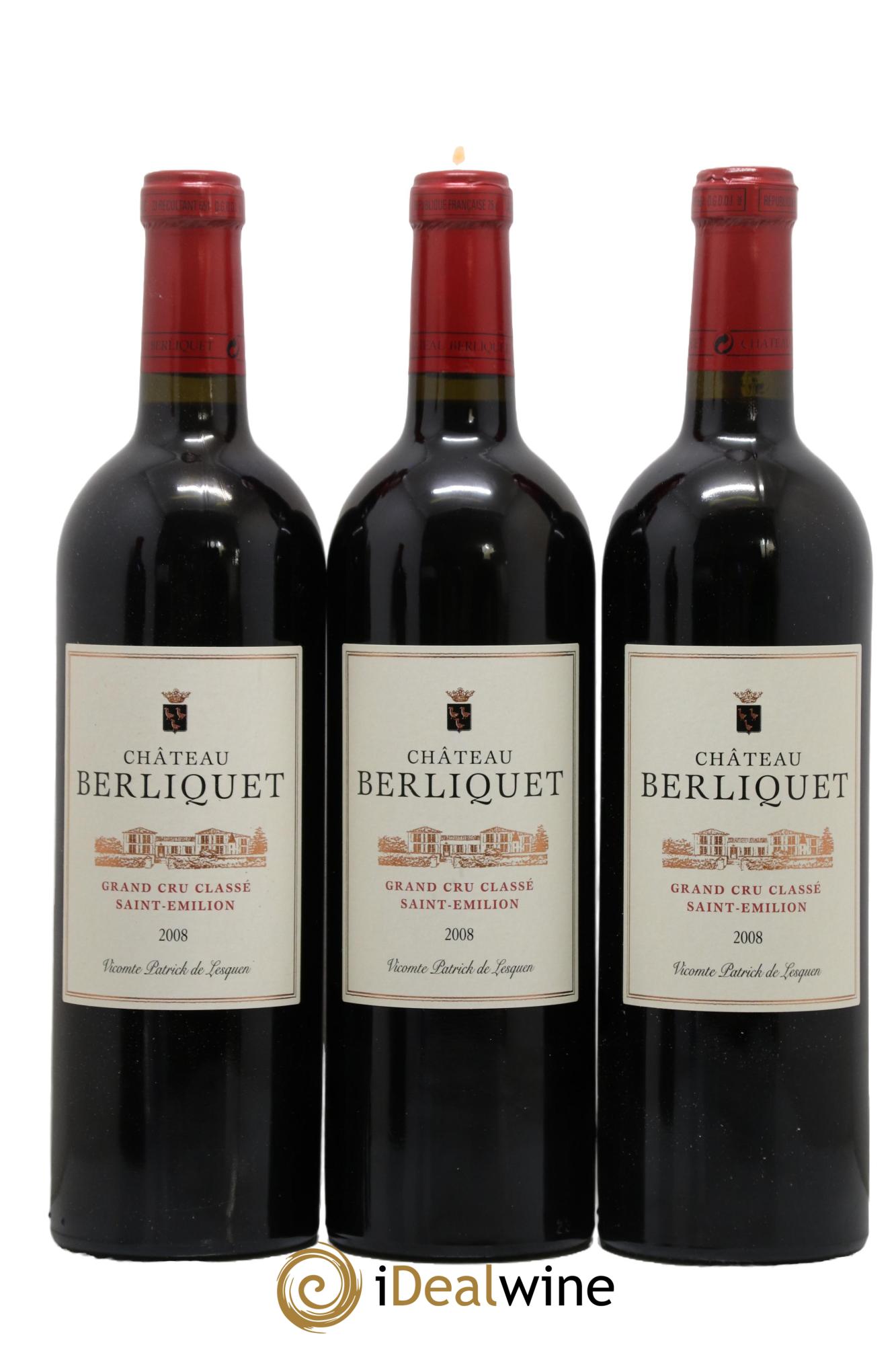 Château Berliquet Grand Cru Classé 2008 - Lot of 12 bottles - 4