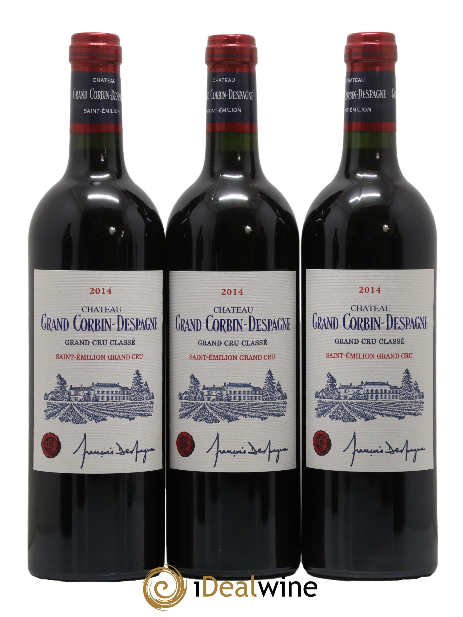Château Grand Corbin Despagne Grand Cru Classé  2014 - Lot de 6 bouteilles - 2