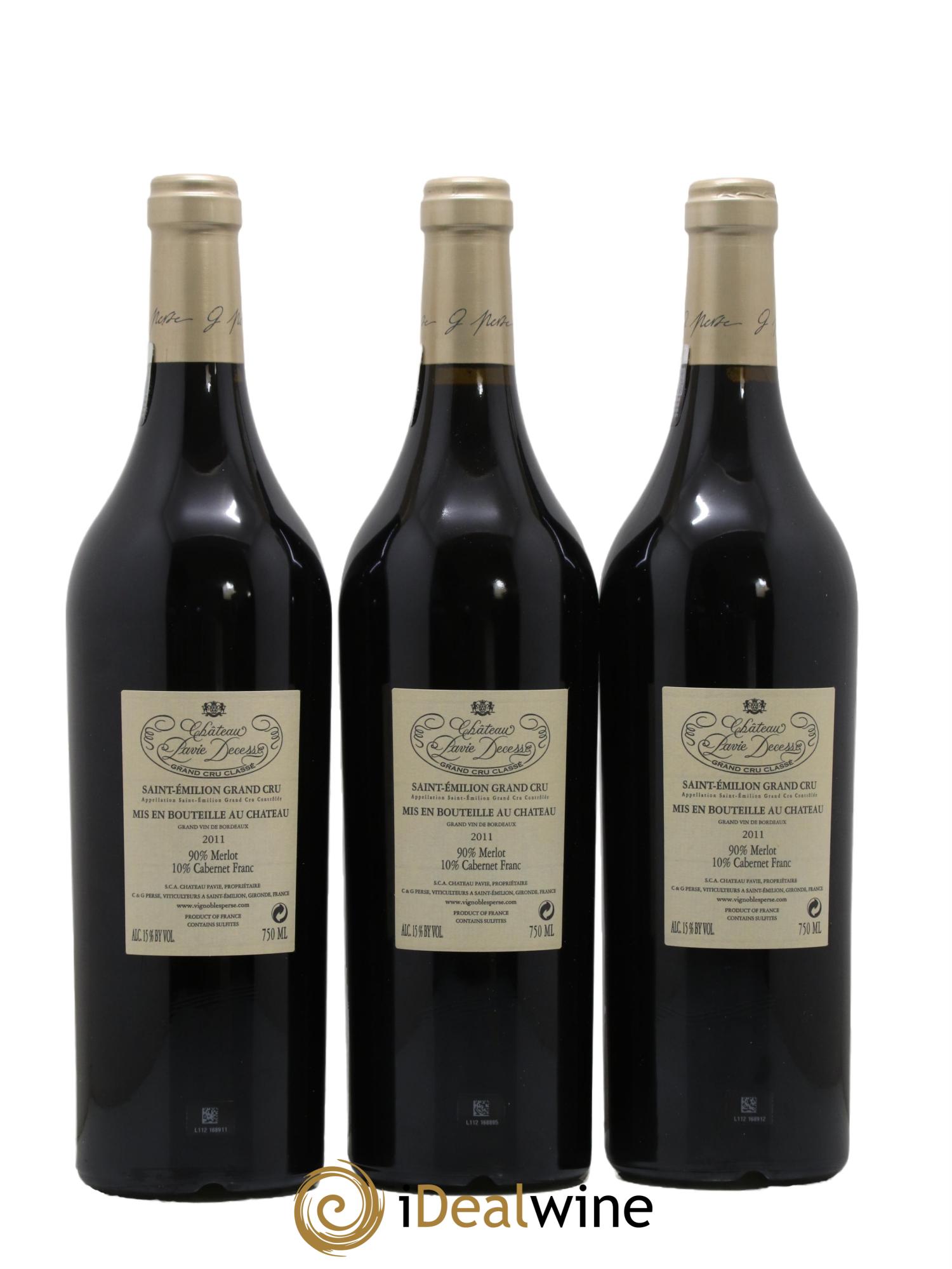 Château Pavie Decesse Grand Cru Classé 2011 - Lot de 6 bouteilles - 4