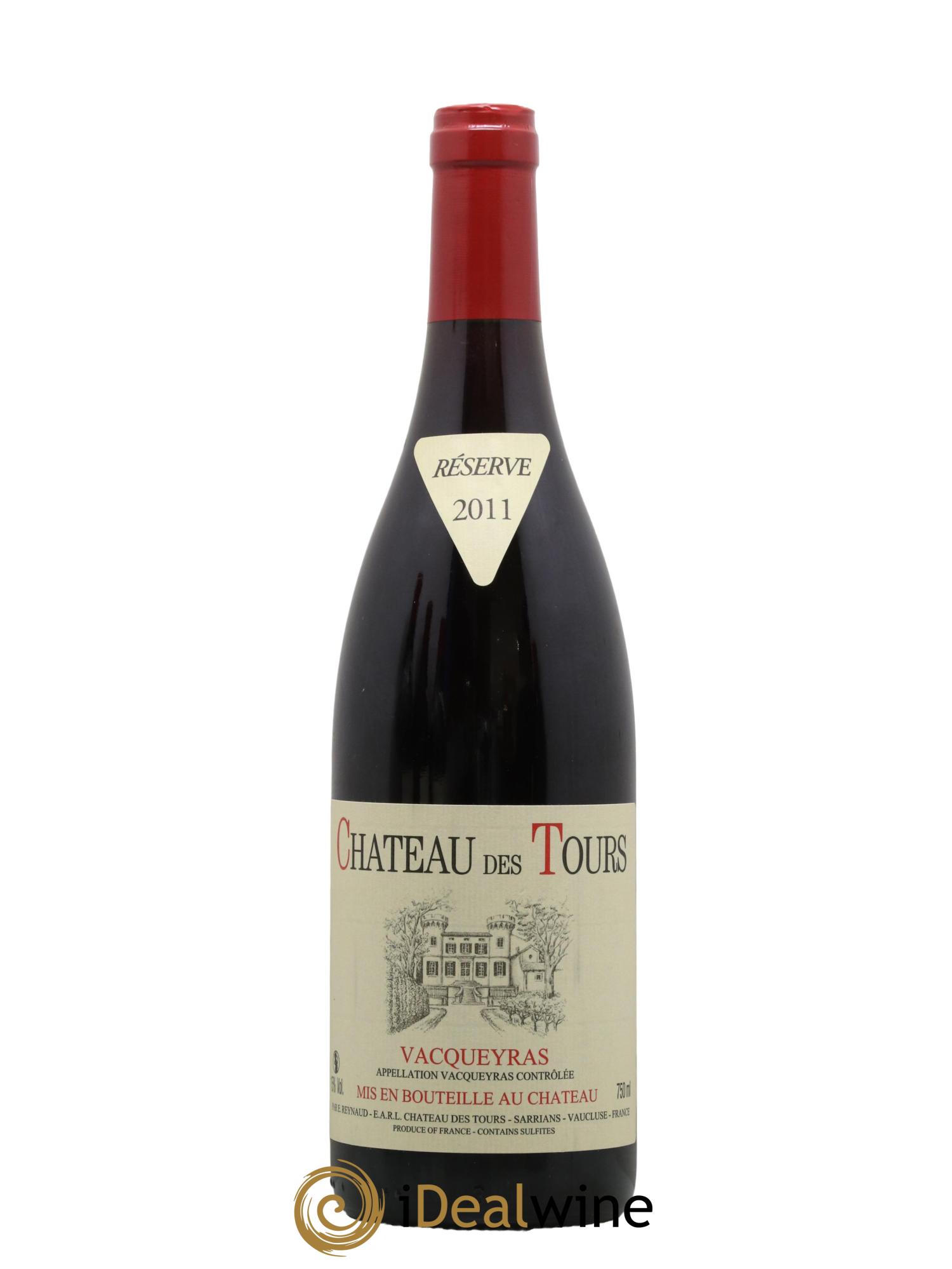 Vacqueyras Château des Tours Emmanuel Reynaud 2011 - Lot de 1 bouteille - 0