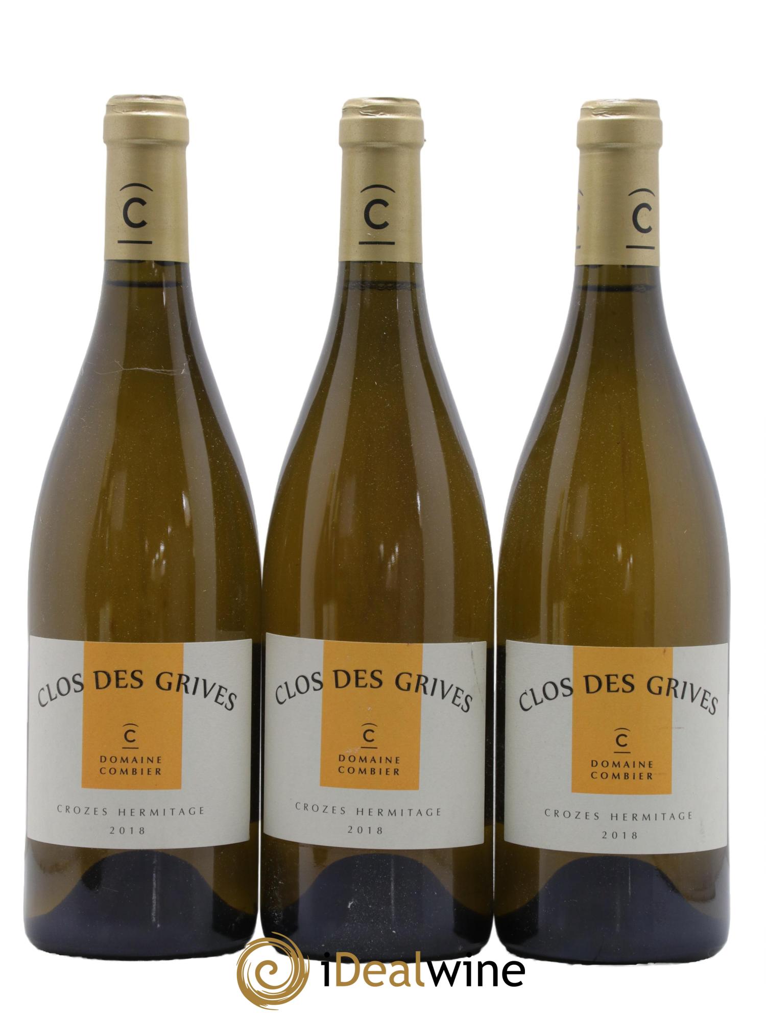 Crozes-Hermitage Clos des Grives Domaine Laurent Combier 2018 - Lot de 3 bouteilles - 0