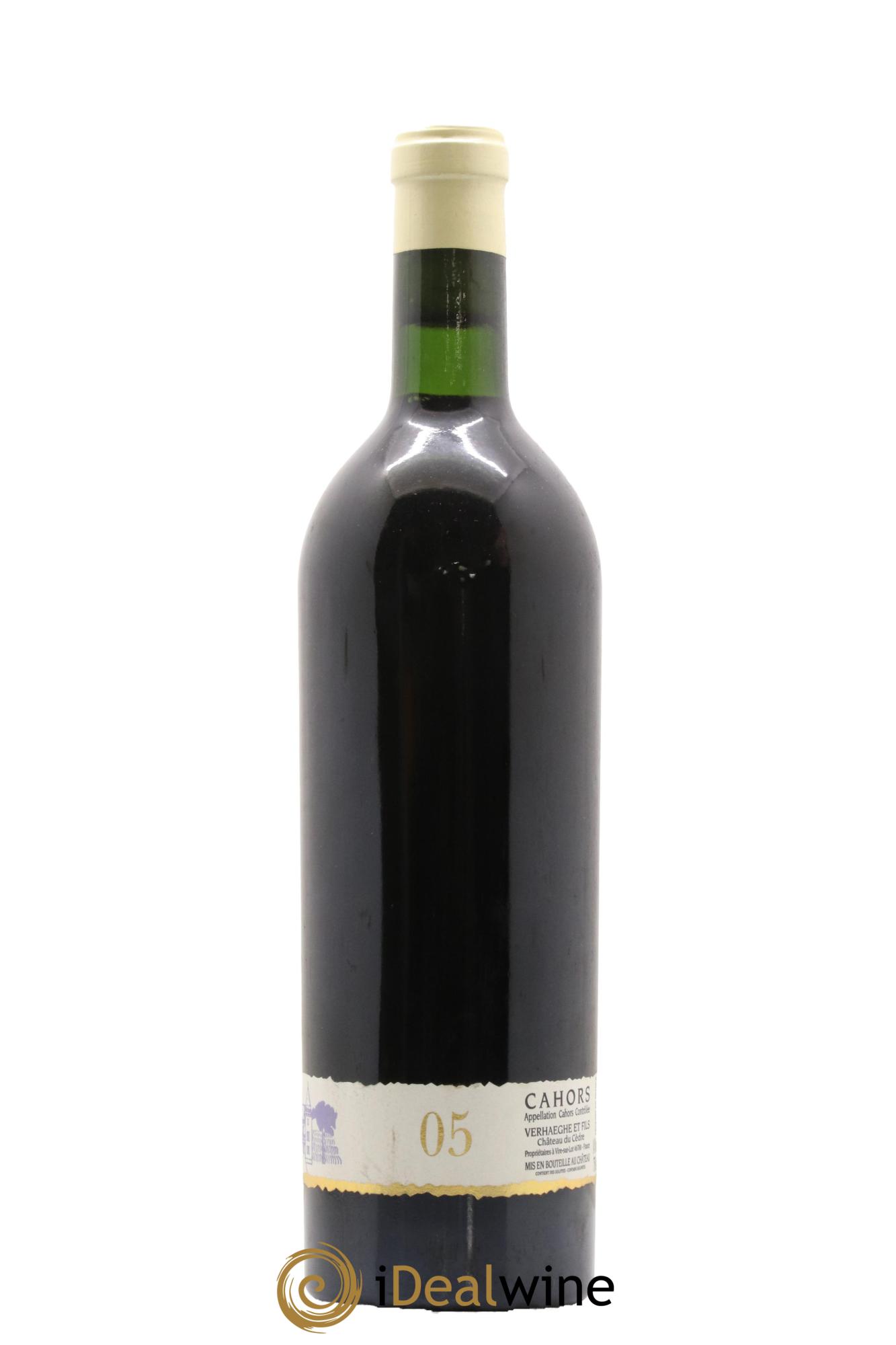 Cahors Château du Cèdre GC Pascal et Jean-Marc Verhaeghe 2005 - Posten von 1 Flasche - 1
