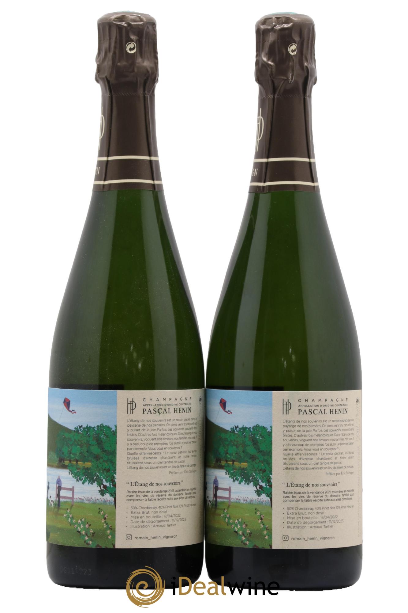 L'Etang de nos Souvenirs Romain Henin - Lot de 2 bouteilles - 1