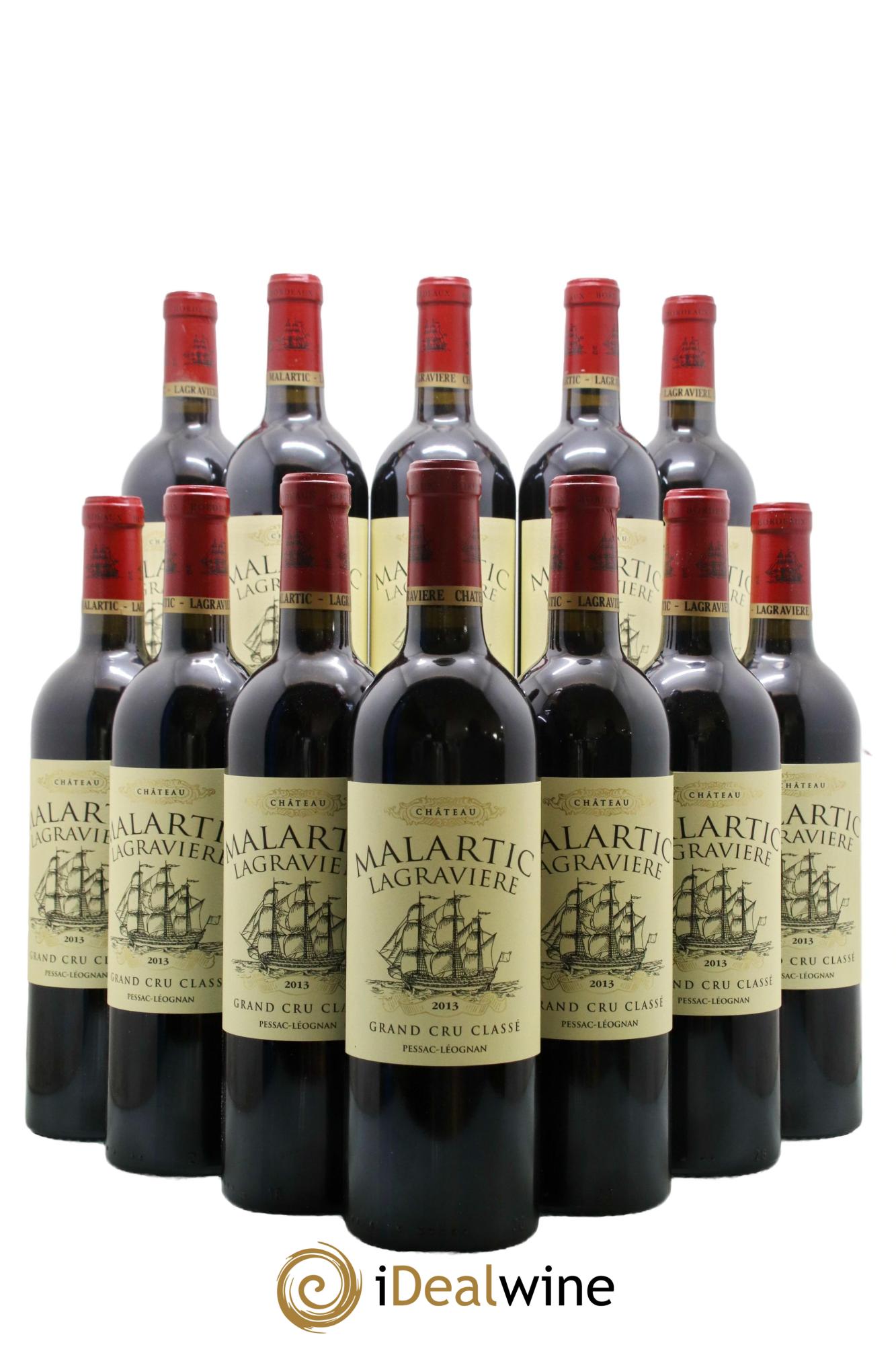 Château Malartic-Lagravière Cru Classé de Graves 2013 - Lotto di 12 bottiglie - 0