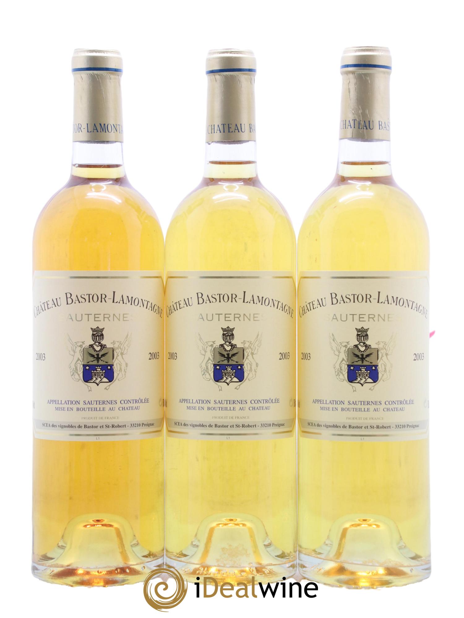 Château Bastor Lamontagne  2003 - Lot de 12 bouteilles - 2