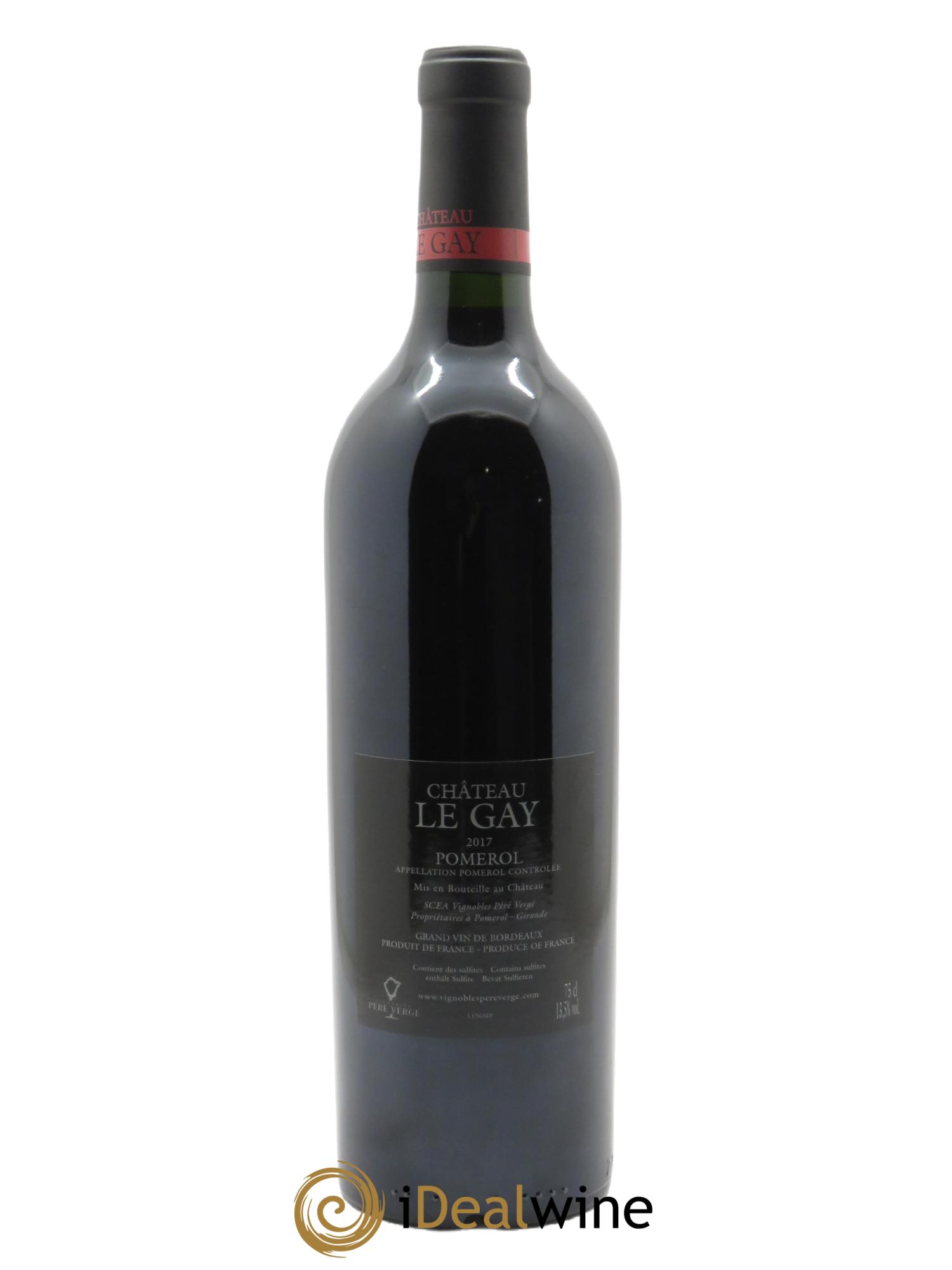Château Le Gay (Cassetta in legno a partire da 12 bt) 2017 - Lotto di 1 bottiglia - 1