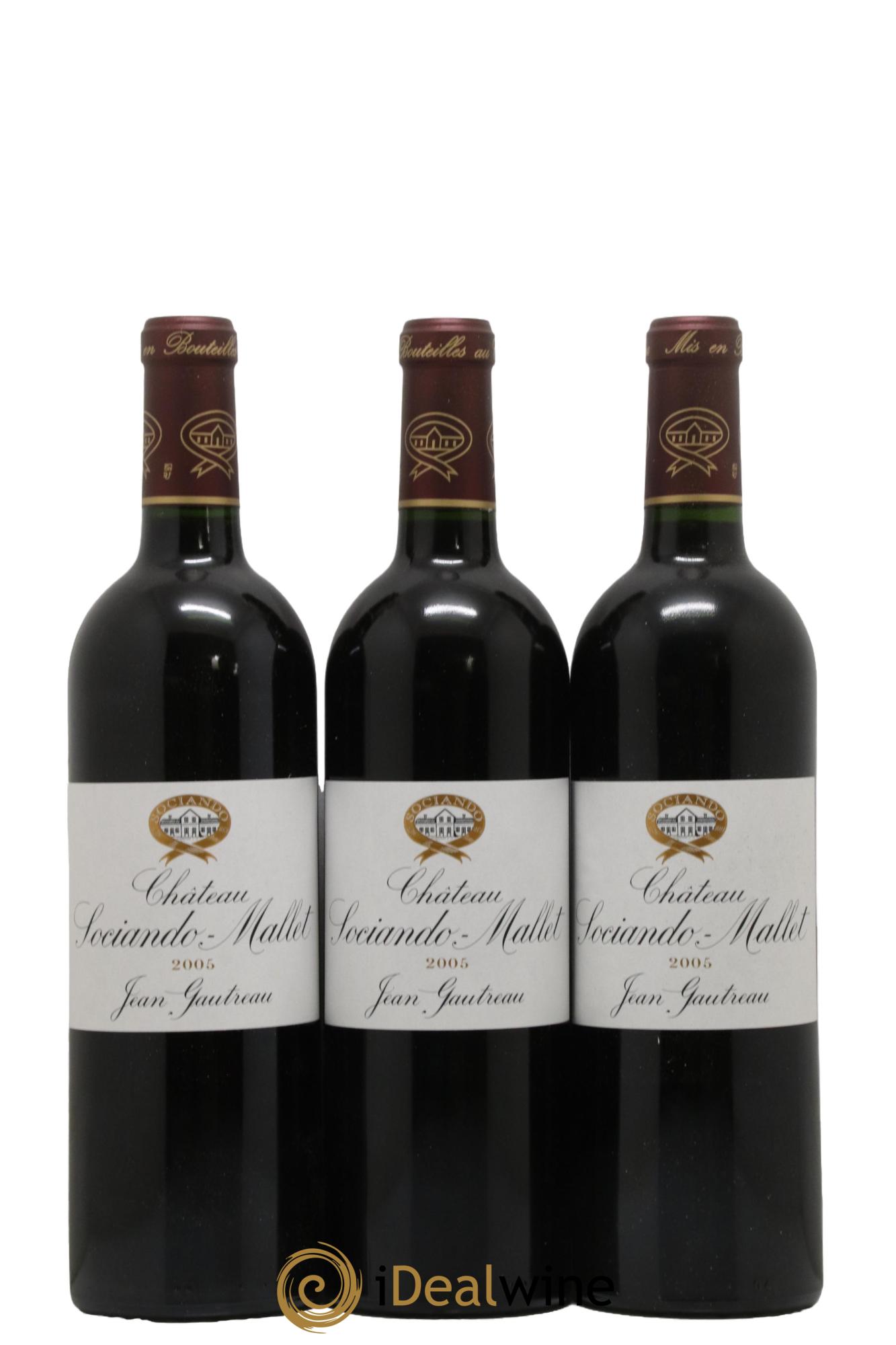 Château Sociando Mallet 2005 - Lot de 12 bouteilles - 1