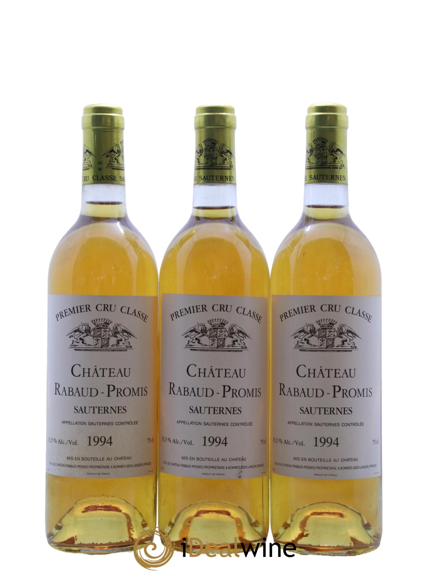 Château Rabaud Promis 1er Grand Cru Classé 1994 - Lotto di 6 bottiglie - 2