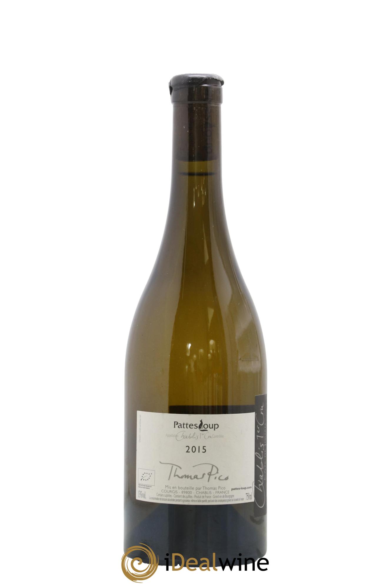 Chablis 1er Cru Côte de Jouan Pattes Loup (Domaine) 2015 - Posten von 1 Flasche - 1