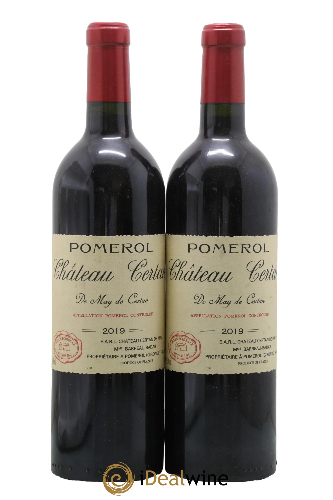 Château Certan de May 2019 - Lotto di 2 bottiglie - 0