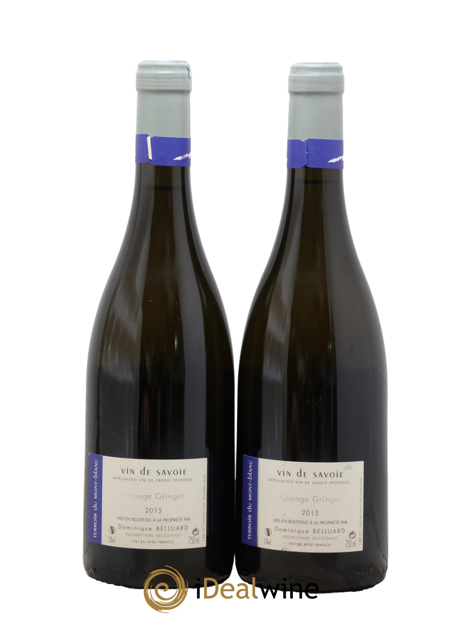 Vin de Savoie Pur Jus 100% Domaine Belluard 2015 - Lot de 2 bouteilles - 1