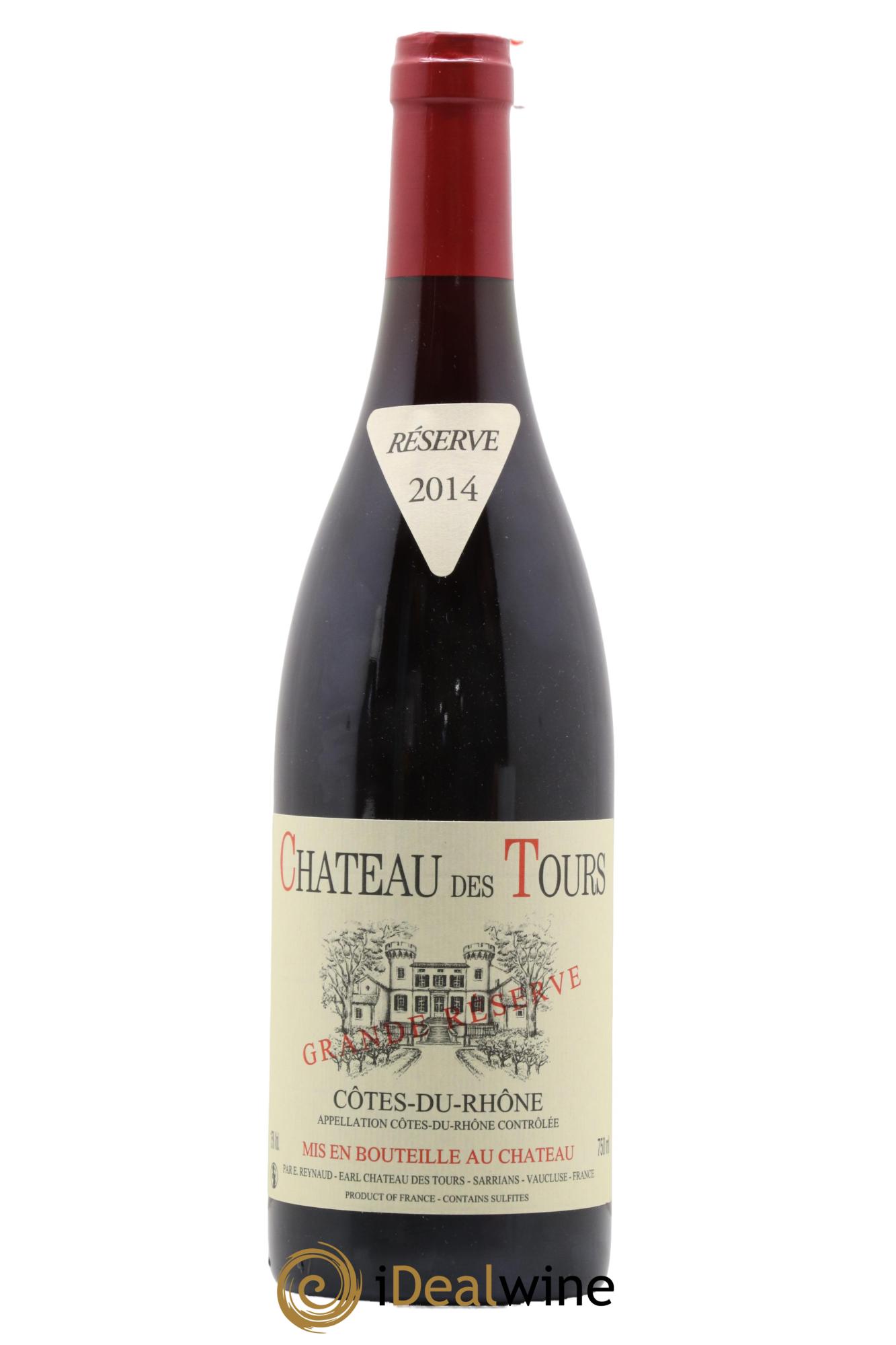Côtes-du-Rhône Château des Tours Grande Réserve Emmanuel Reynaud 2014 - Lot de 1 bouteille - 0