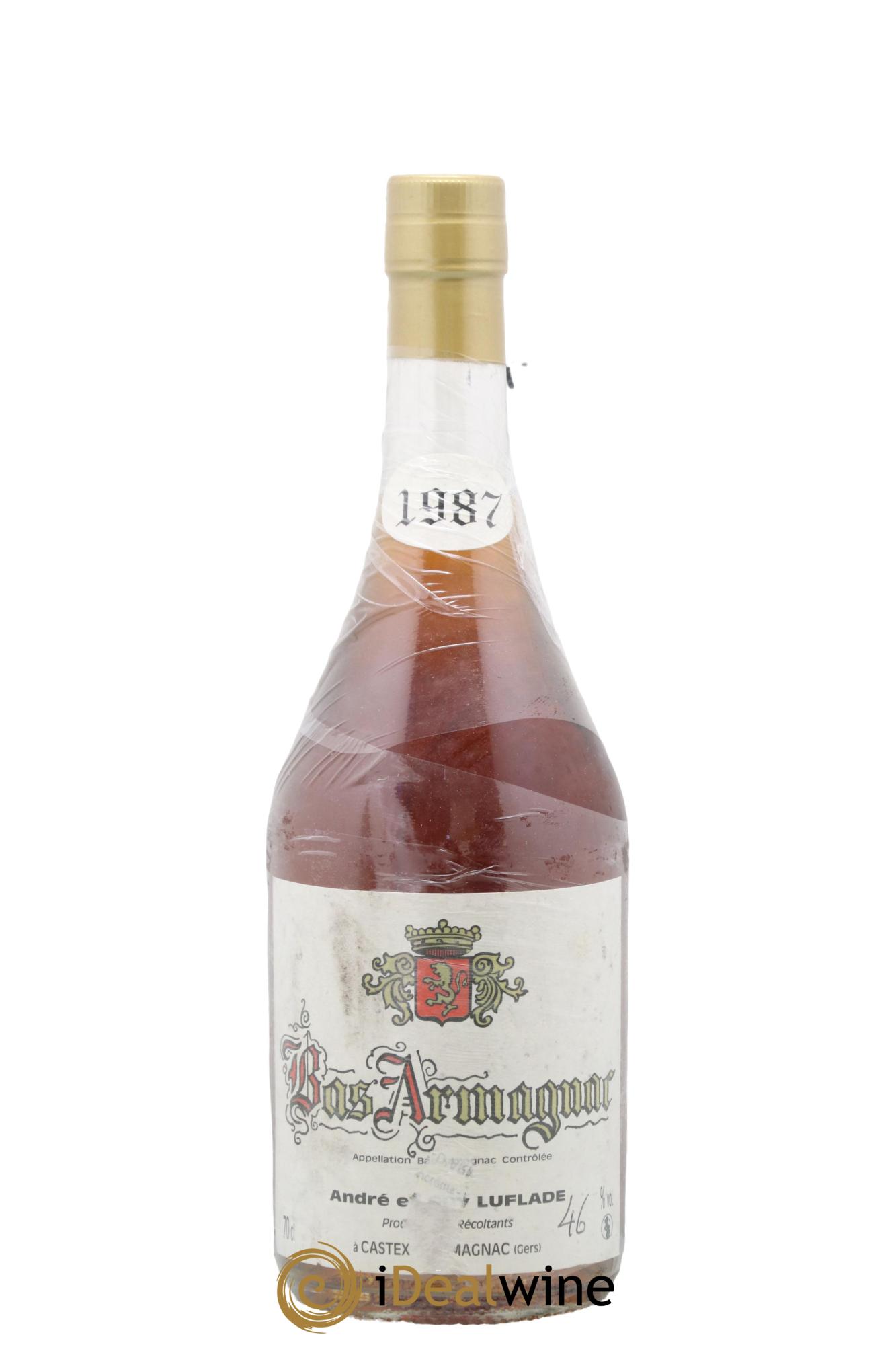 Armagnac Luflade Of. Bas 1987 - Posten von 1 Flasche - 0
