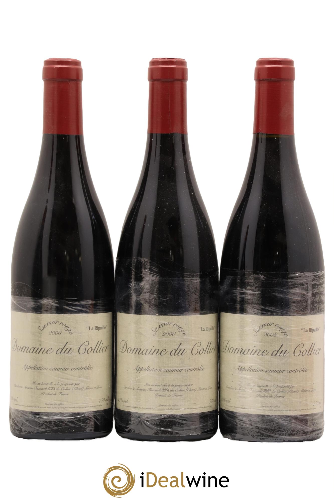 Saumur La Ripaille Domaine du Collier 2008 - Posten von 3 Flaschen - 0